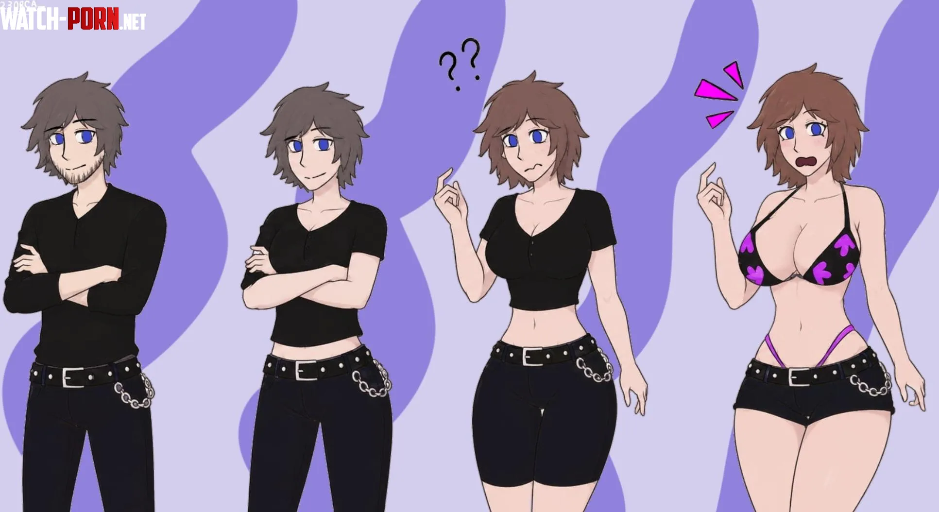 Gender/bimbofication idk artist by friendsofsex__2
