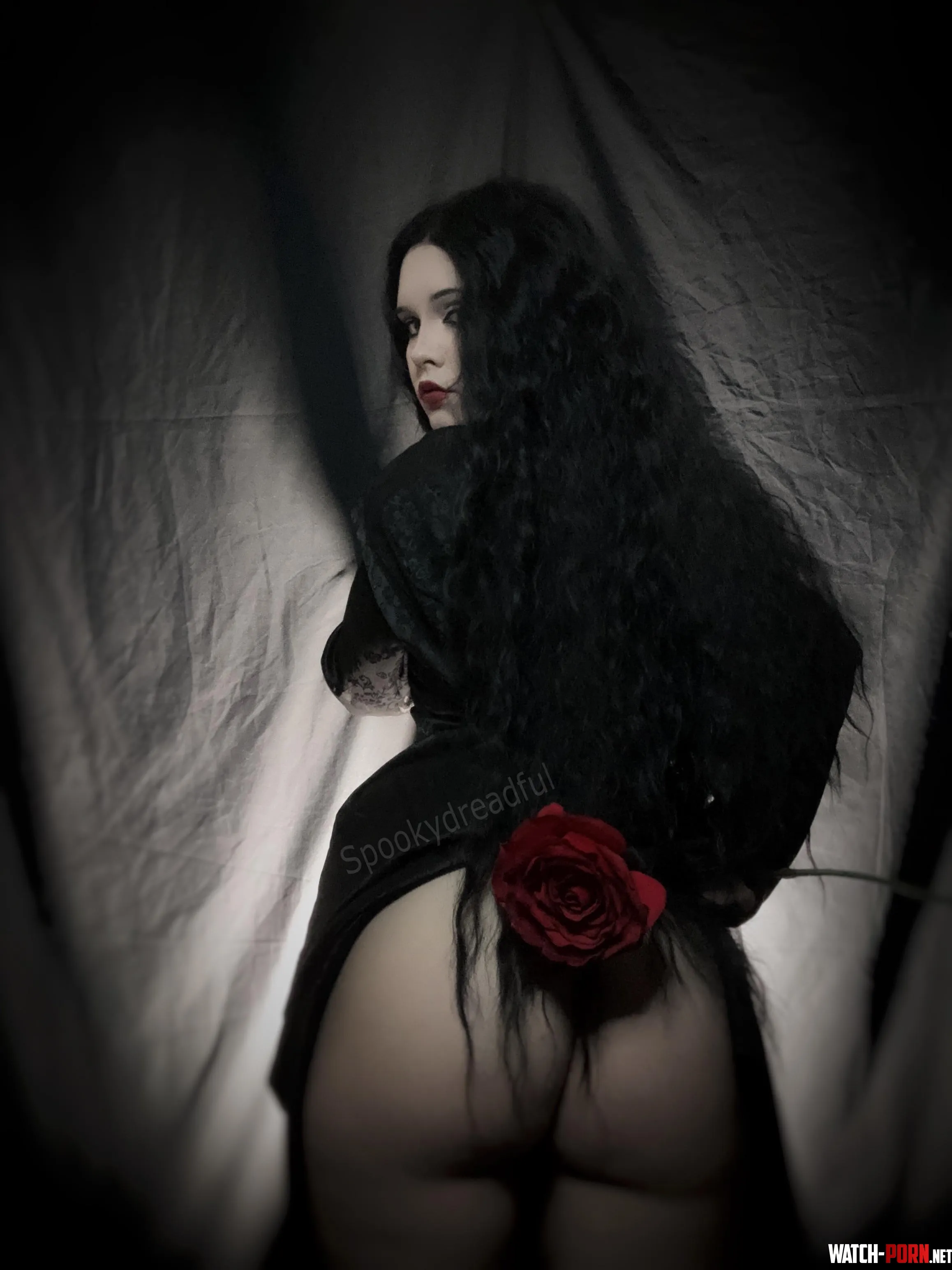 Morticia Addams [addams family] by spookydressup by sp00kreature