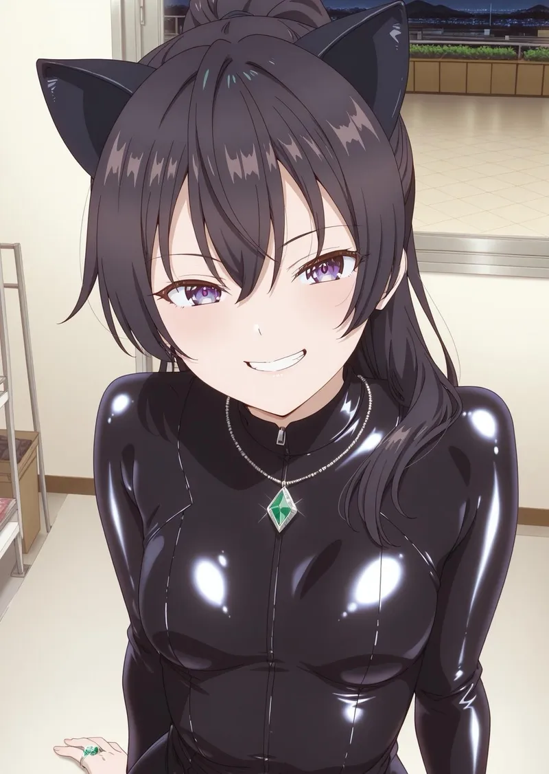 Thumbnail WoolsonDaSheep Showcases 'Catsuit Yuki Suou [Roshidere]'