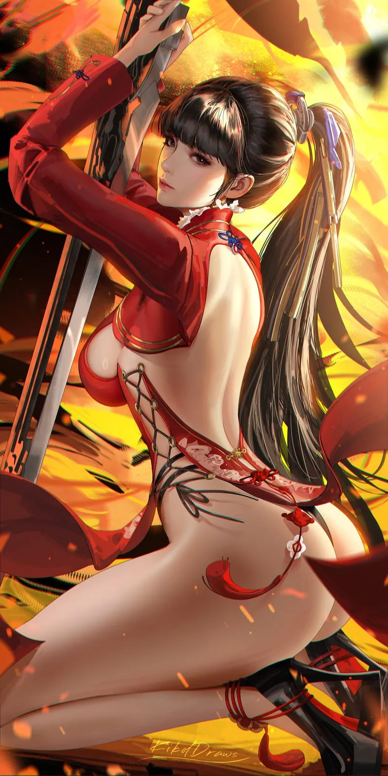 Thumbnail Crimson Wings Eve in Stellar Blade by xSoulsaber | Pantsu