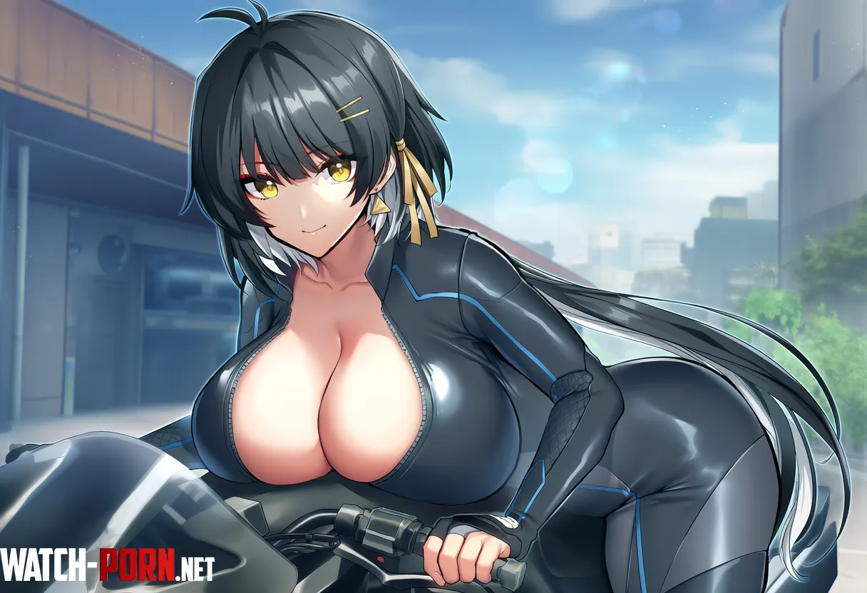 Rover riding motorcycle [Wuthering Waves] by Ok_Biscotti_7736