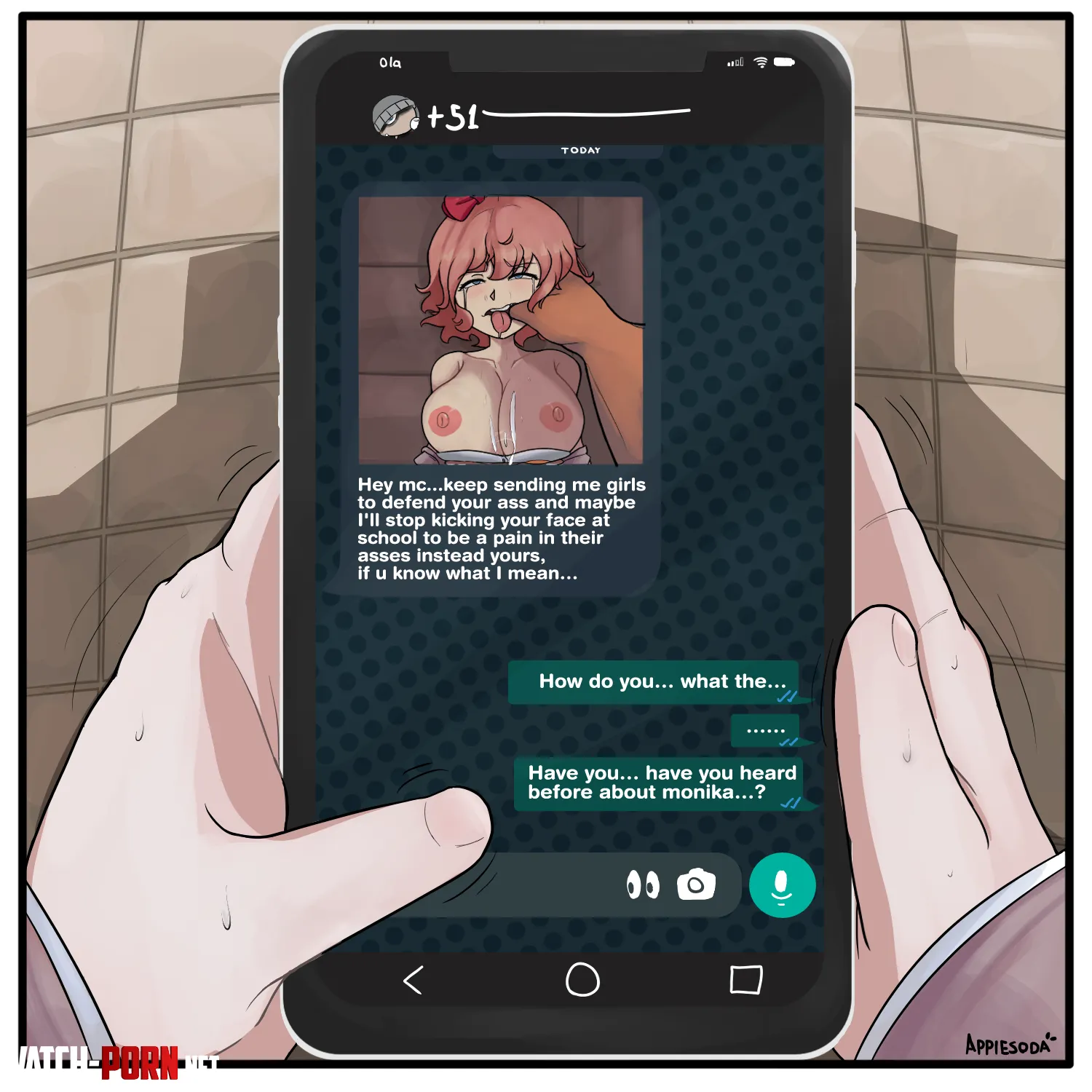 Big brain move MC (Applesoda) [Doki Doki Literature Club] by JaidenX_2002