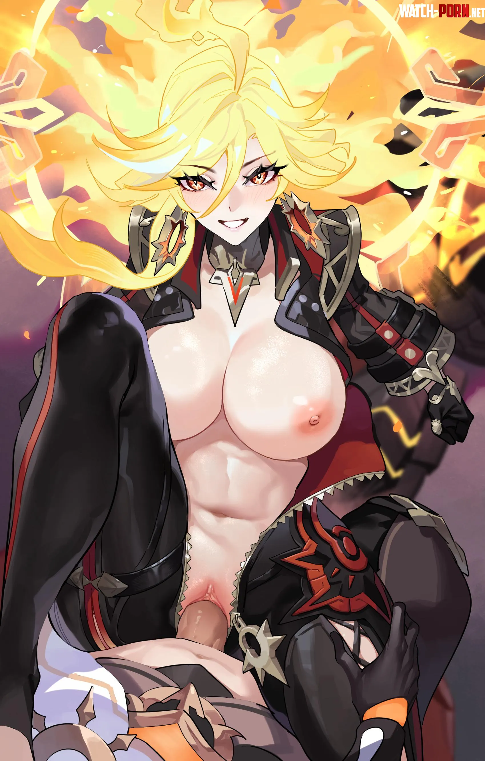 Mavuika in flames [Genshin Impact] (xinliu_asato) by No_thoughts_anymore