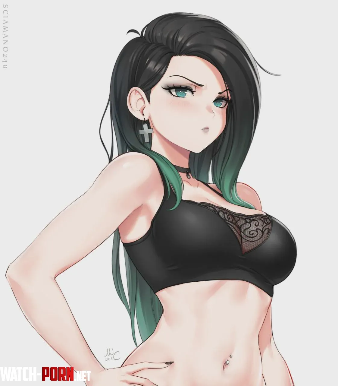 Sexy Goth girl by spicypsudo
