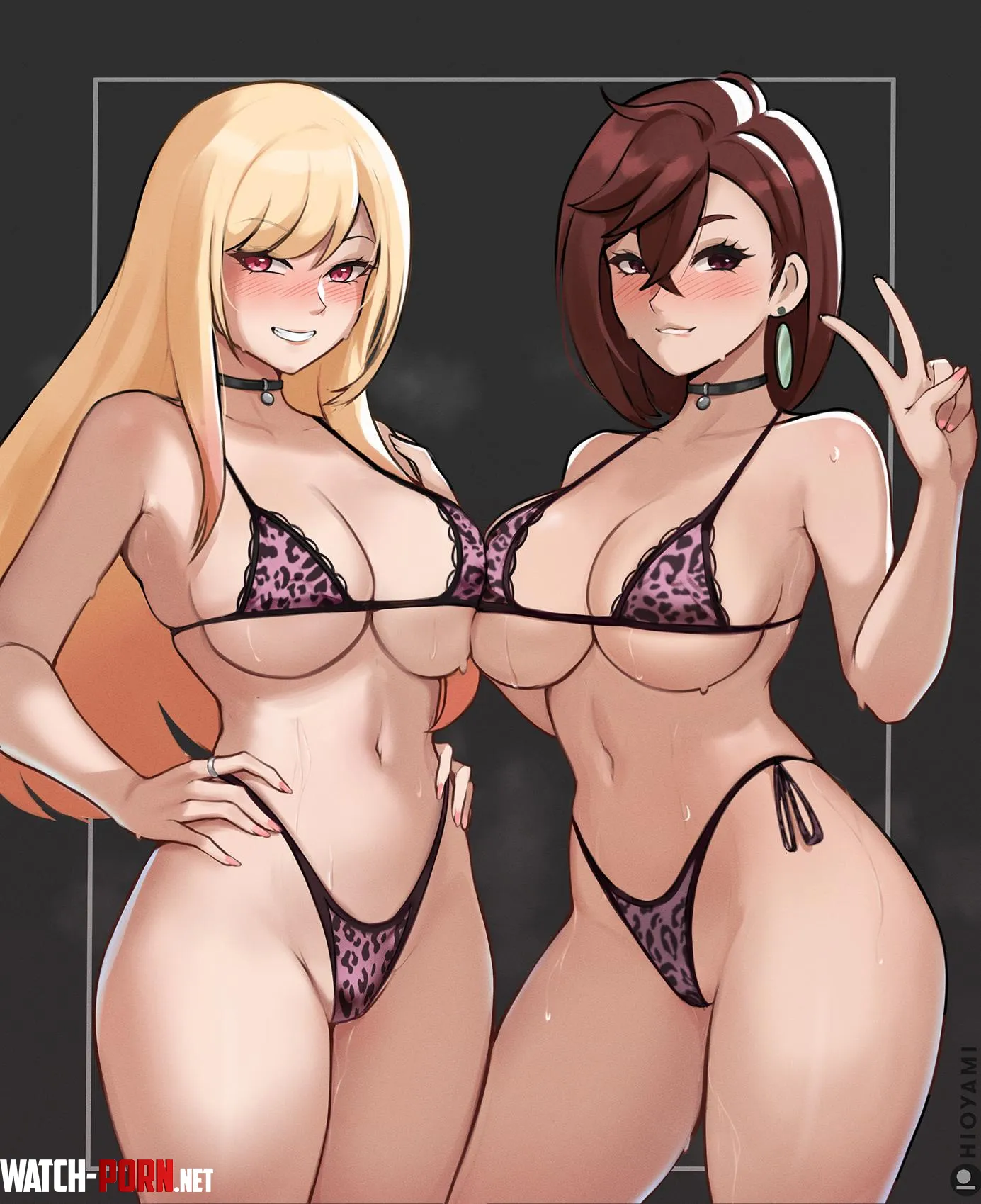 Marin Kitagawa x Momo Ayase [My dress up darling & Dandadan] (Hioyami) by Attacking_Diarrhea