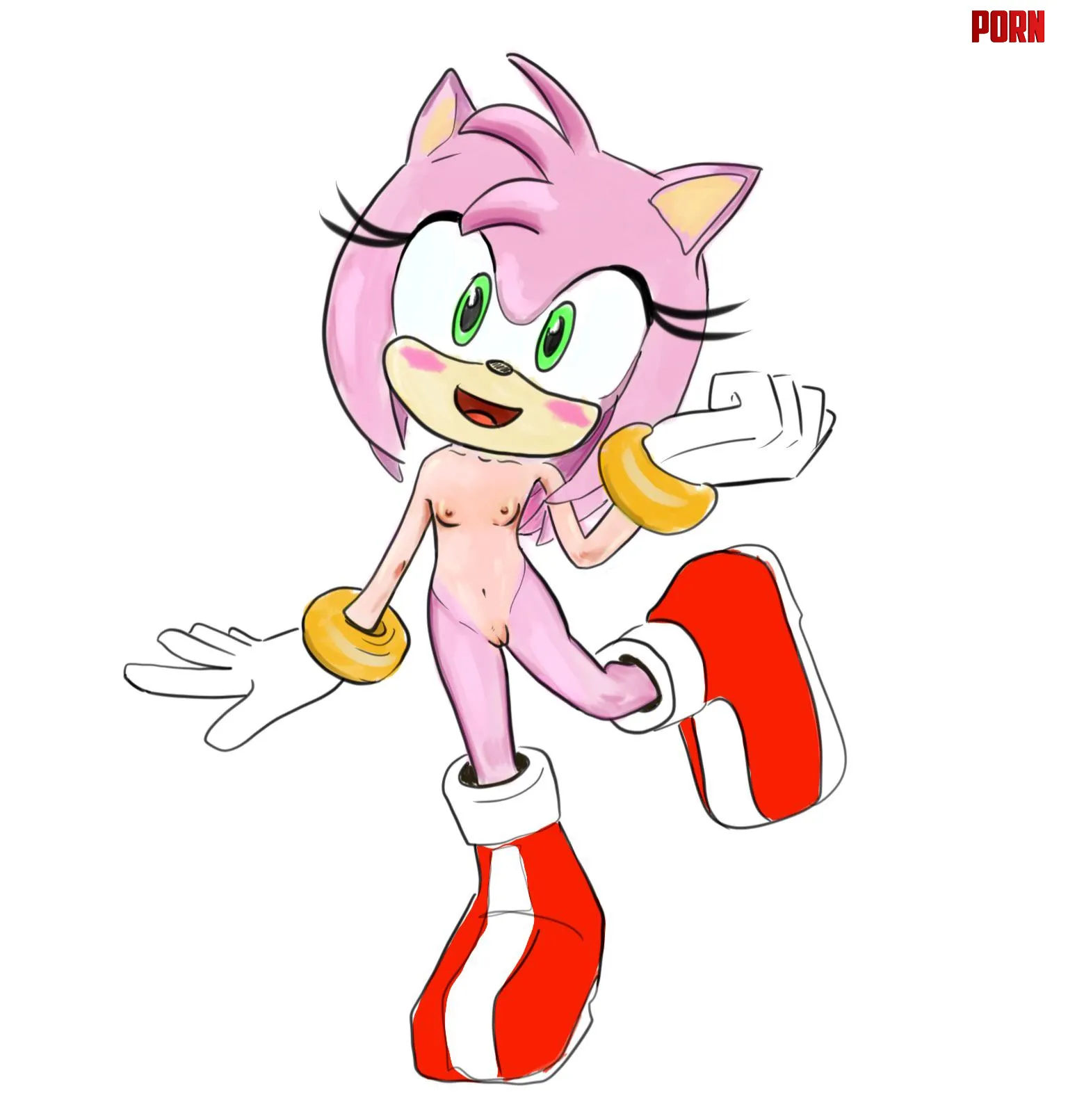 Does anyone like small tit Amy rose (art by me) by furryfurz