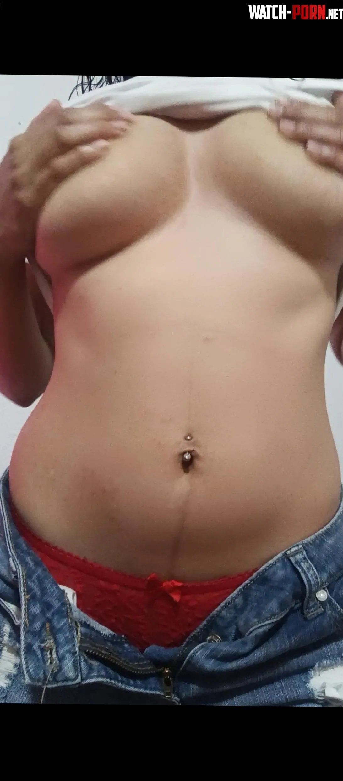 Just a peek of what’s hiding under those jeans by Alone-Diamond-3265