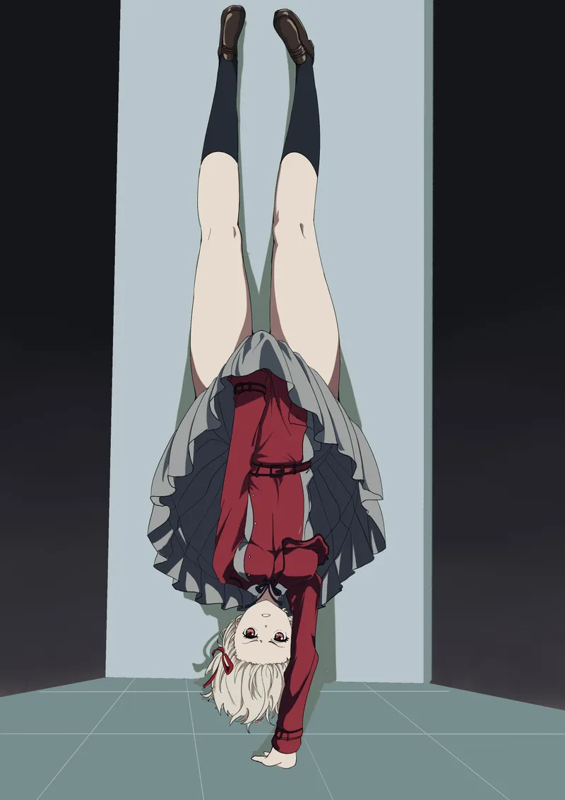 Thumbnail Handstand Charm: Chisato Nishikigi's Pose by LafterMastr