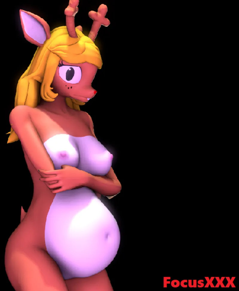 Thumbnail Noelle Pin-Up OC: Pregnant Artwork by FocusXXXSFM UnderTail Category