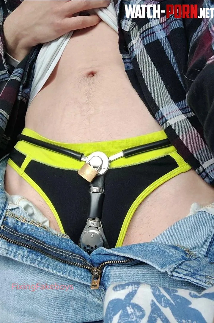 Making sure she’s 🔐 up safely before she goes out for the day by FixingFakeboys