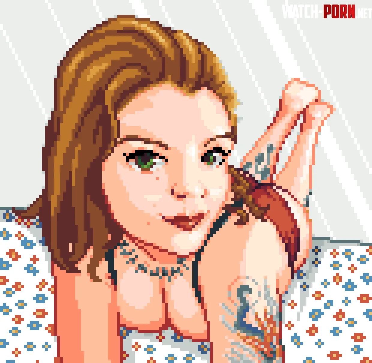 I was inspired to pixel one of my very pretty friends. Hope you like it! by OpalescentTworise