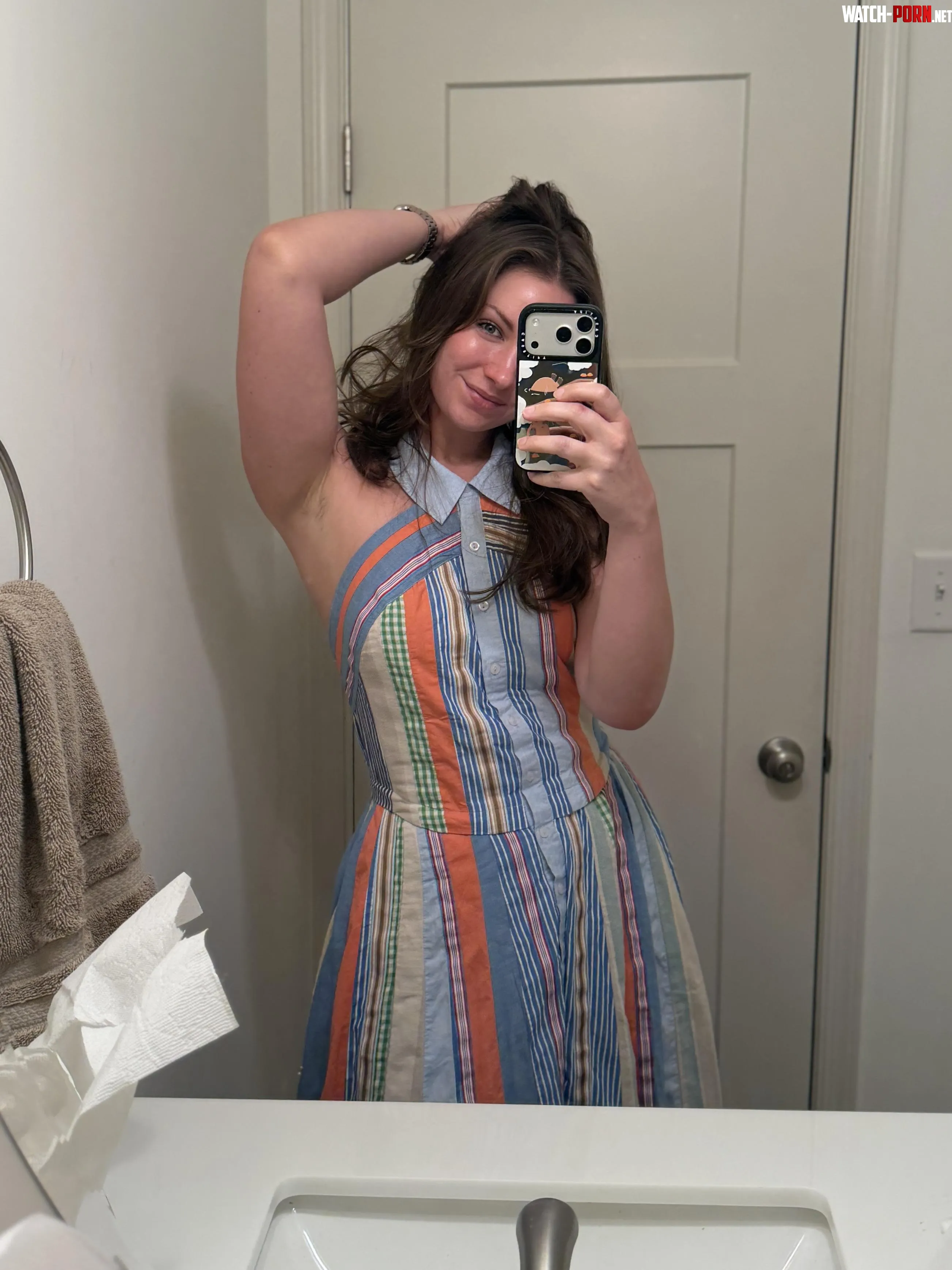 Hairy armpits in my dress by shibahuskymom