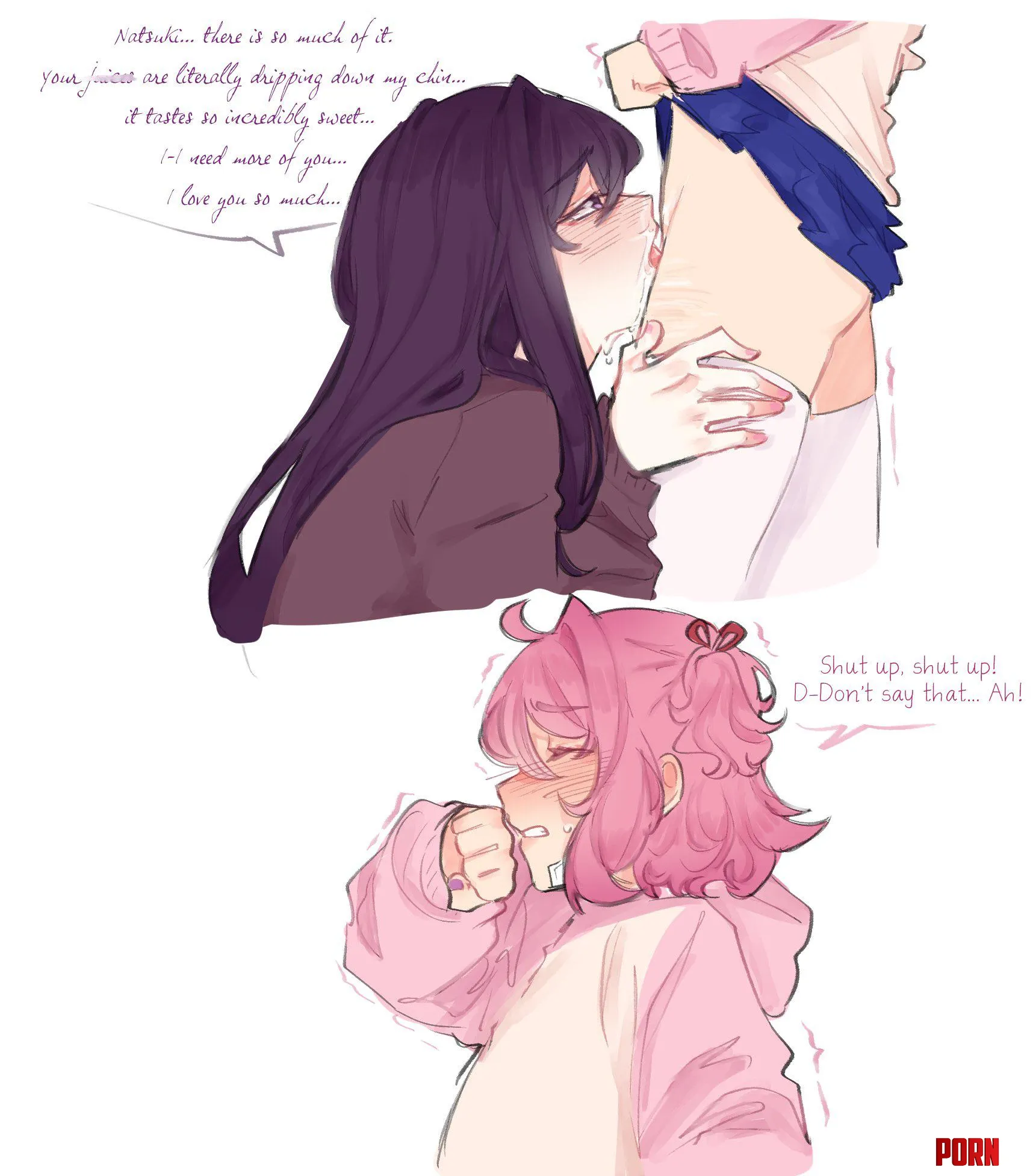 GOD SHE JUST LIKE ME FR 😭 (Artist: pockiseisont) by OneSillyPuppy