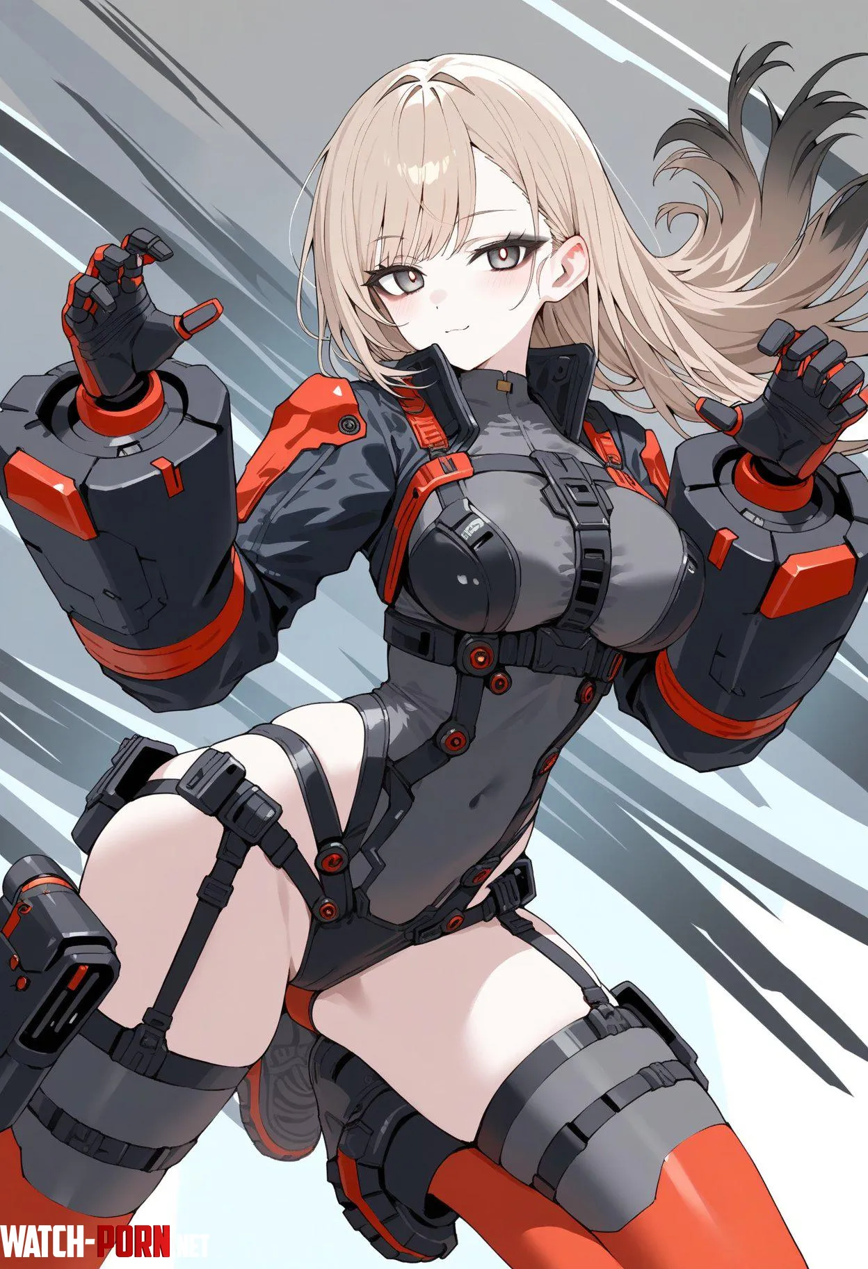 Red/Gray Mech Suit by WoolsonDaSheep