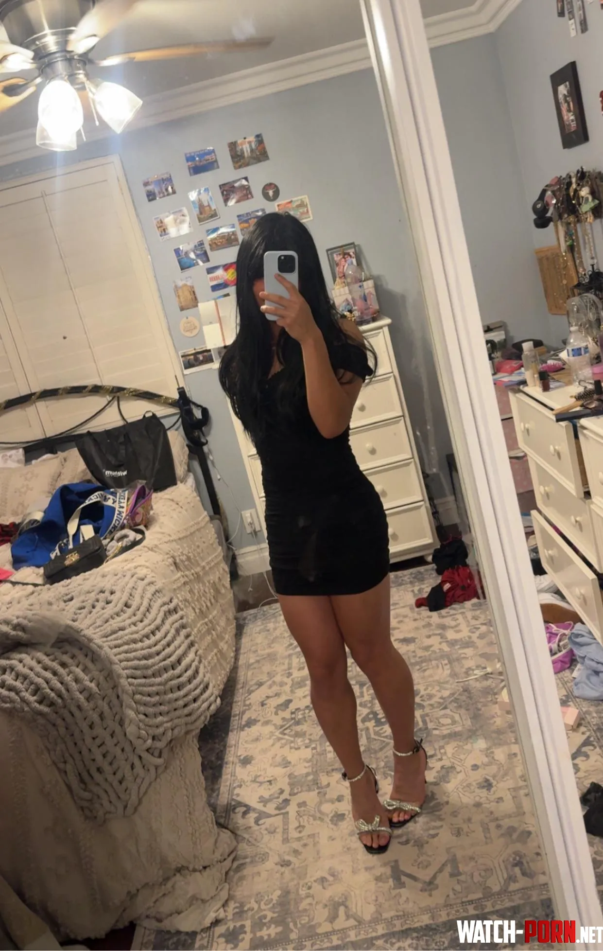 My little black dress and heels by Winter-Escape-9188