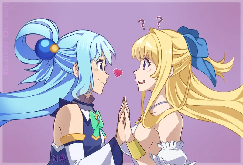 Thumbnail SiarX's Yuri Delight: Aqua meets Ristarte in Konosuba and Cautious Hero