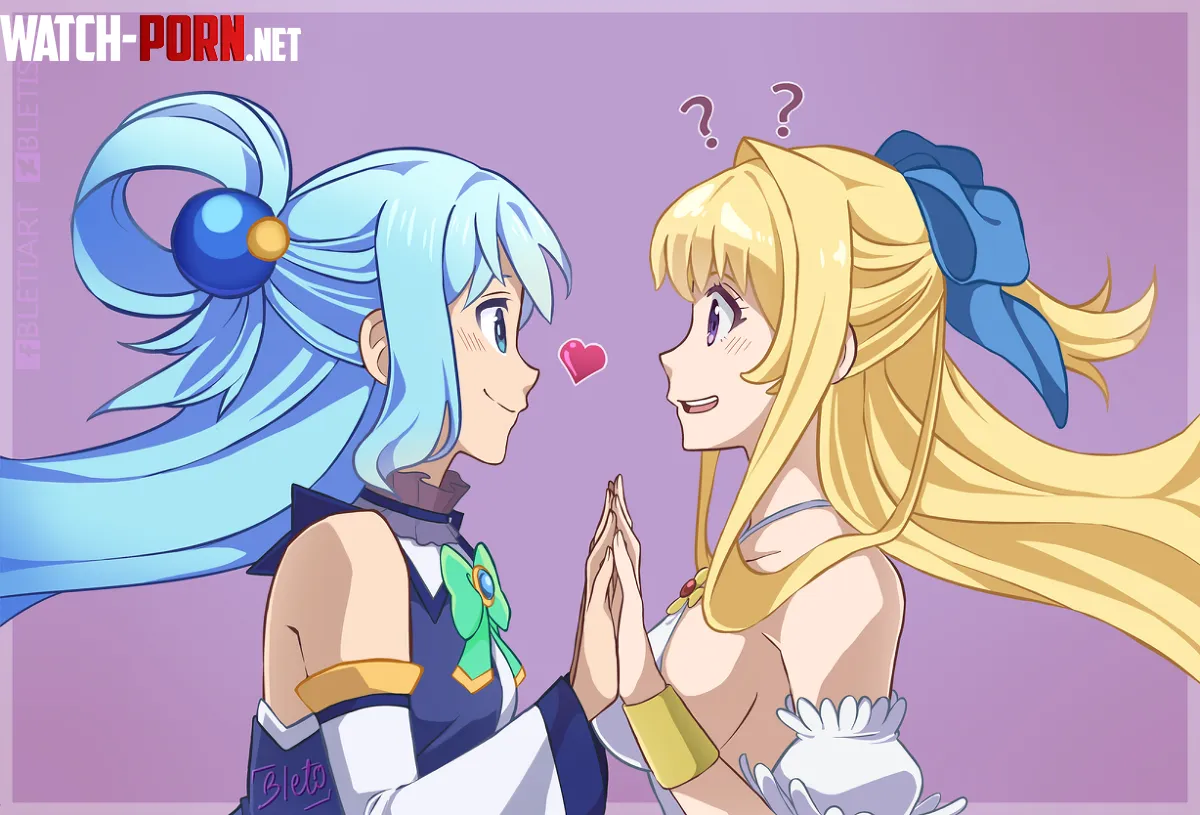 Aqua meets Ristarte (bletisan) [Konosuba, Cautious Hero] by SiarX