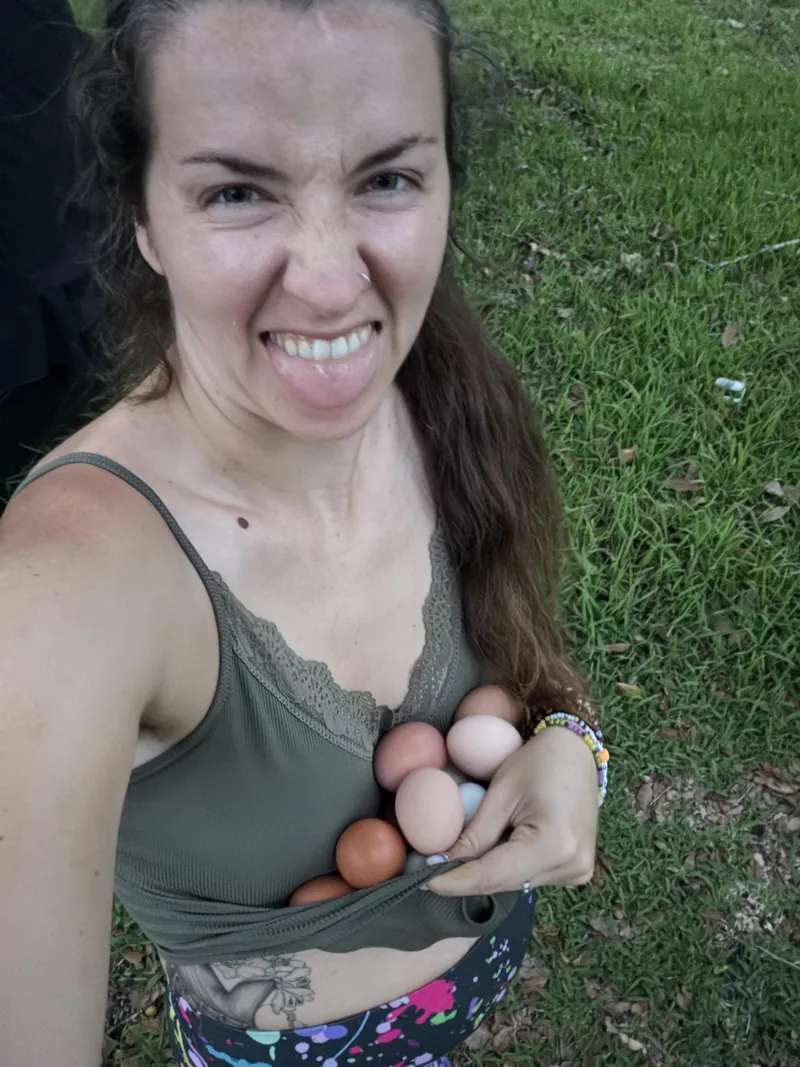 Thumbnail Avoid Fashion Faux Pas: Crop Top Caution When Collecting Eggs by Lothlori13