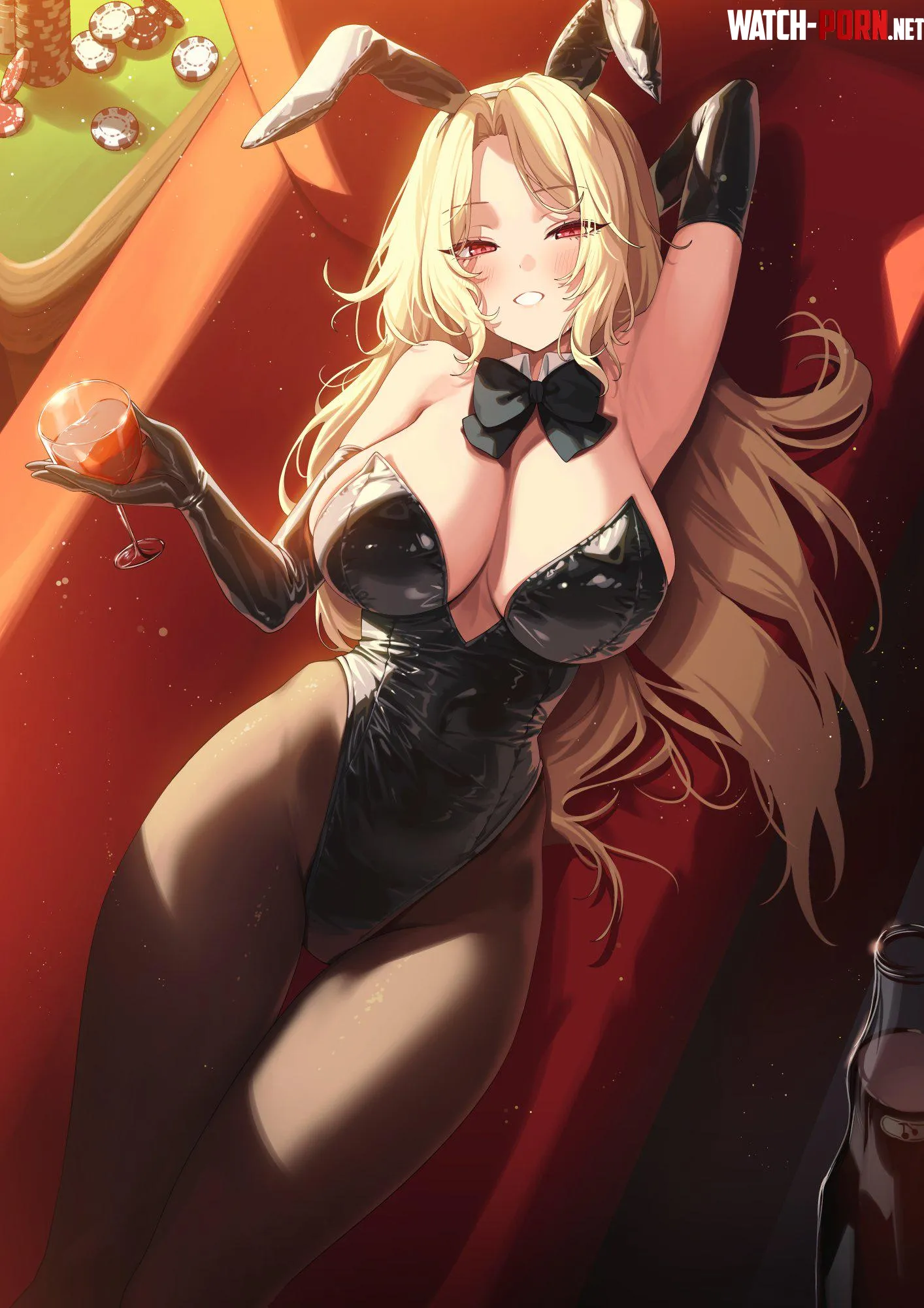 Lounge Bunny Ludmilla [Nikke] by WoolsonDaSheep