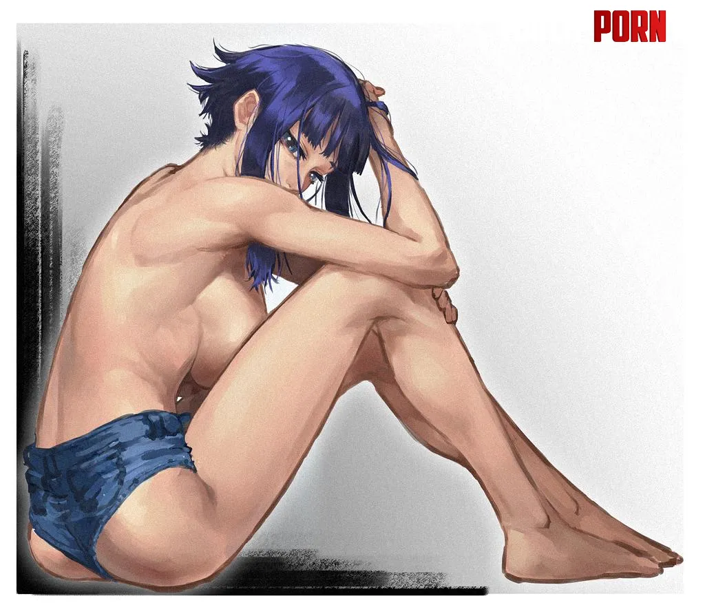Topless girl in a shorts [Original] (チーコ) by Attacking_Diarrhea