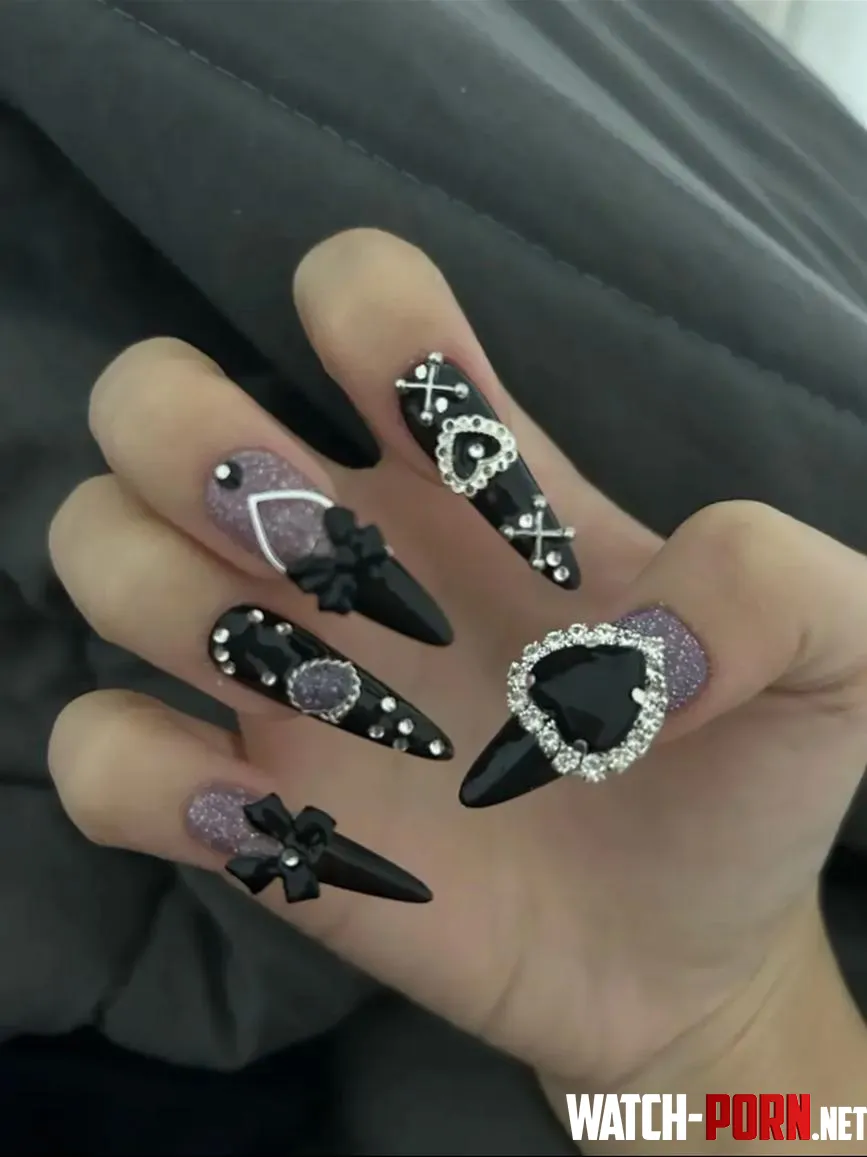 my new grabbers for all the dirty minded men to fetishize and objectify 💜🖤 by Mirabelle_123
