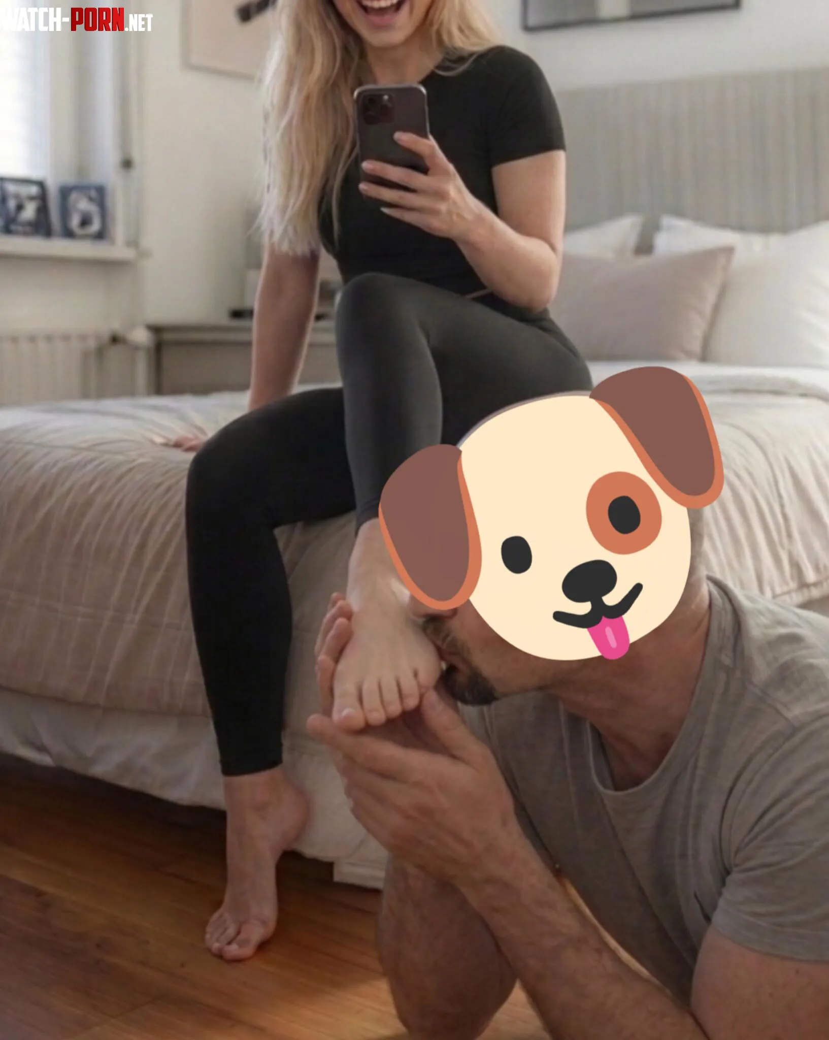 [OC] My puppy is always hungry for my feet 😏 by Hotwife_4BBC