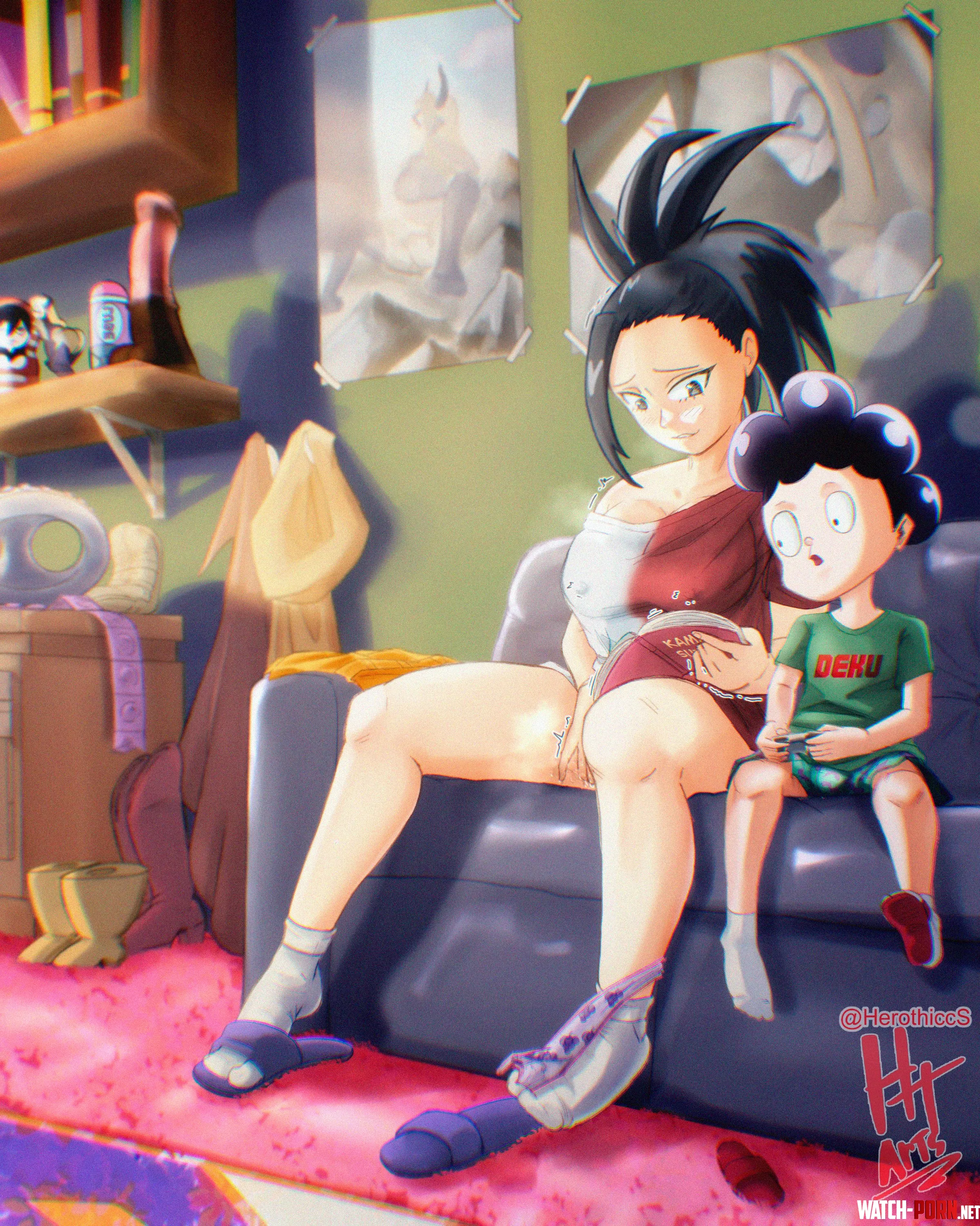 Mineta and Momo regular afternoon.🍑🍇(@HerothiccS) by HeroThicc-san