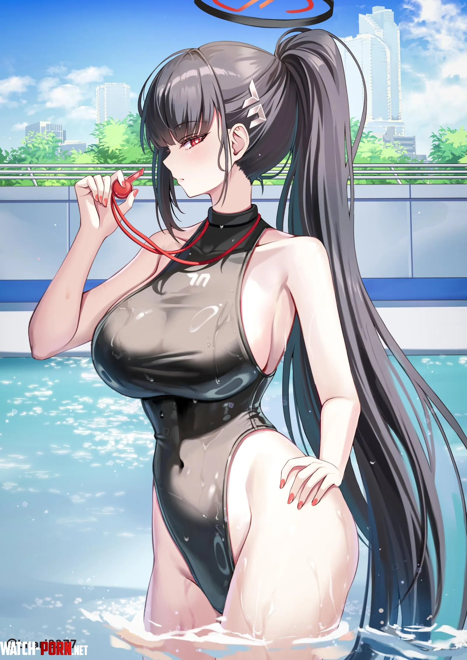Swimsuit Rio [Blue Archive] by WoolsonDaSheep