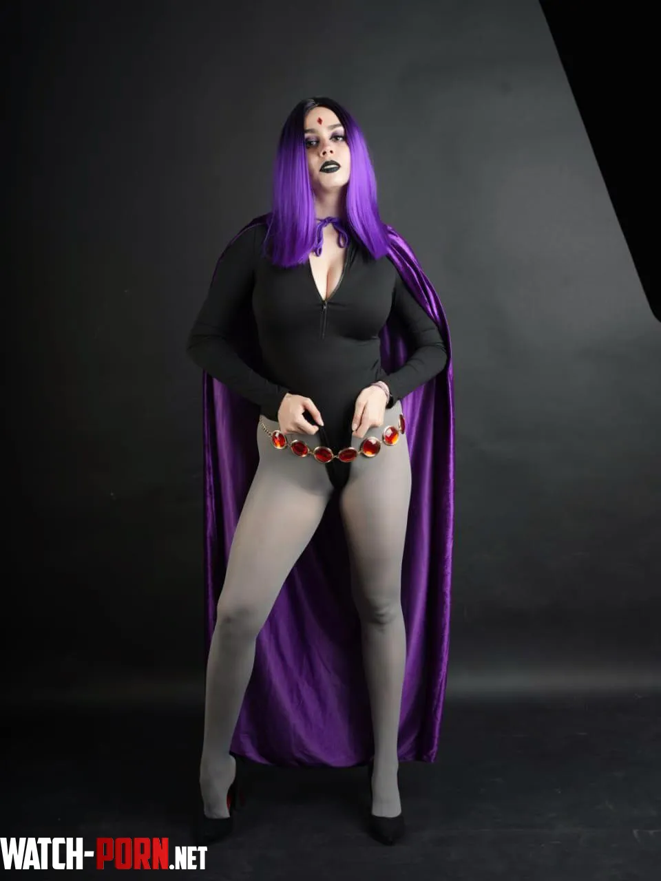 Raven with gray pantyhose by Fancy_Highway8239