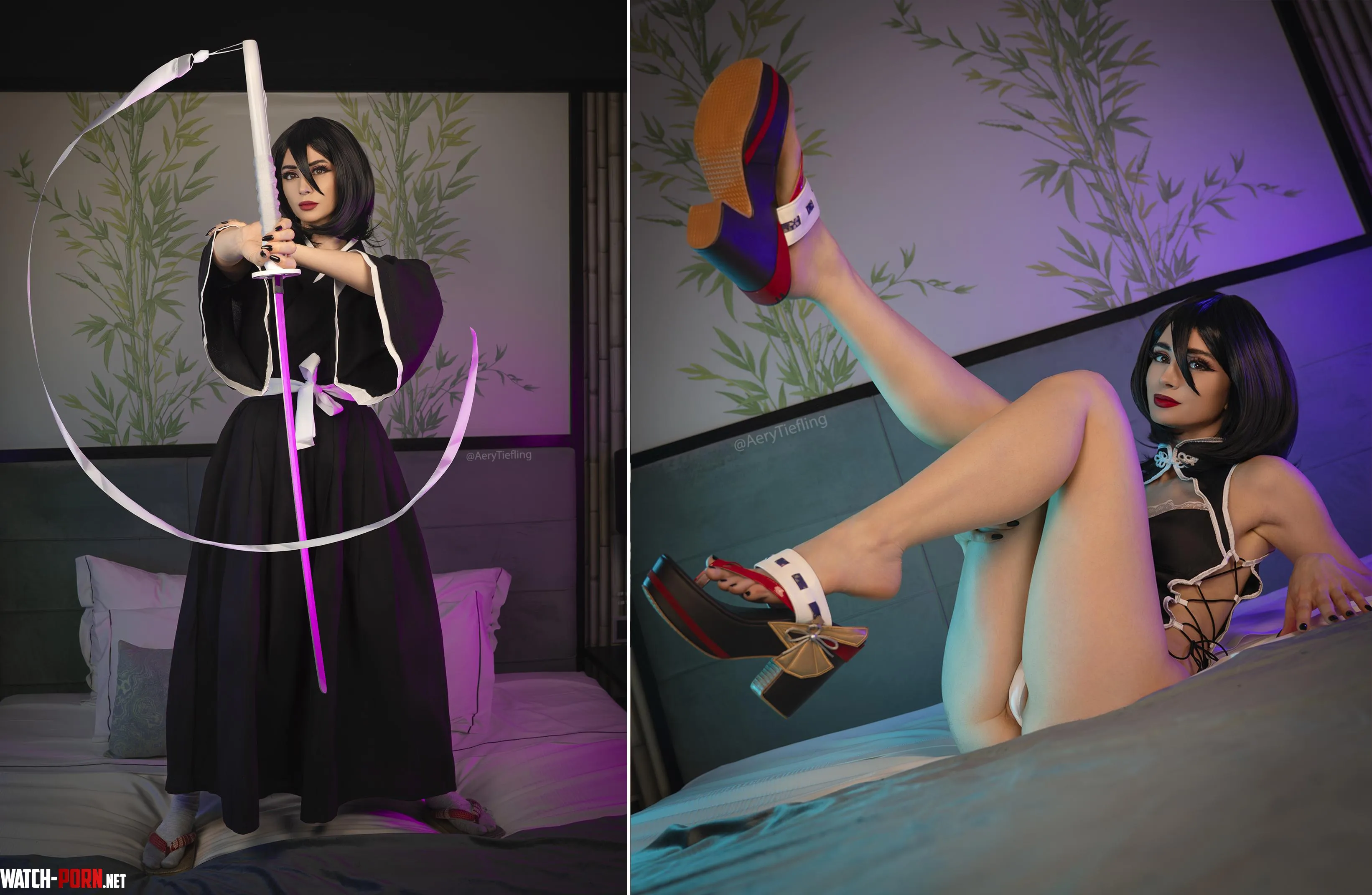 Rukia from Bleach by Aery Tiefling [OC] by AeryKorvair