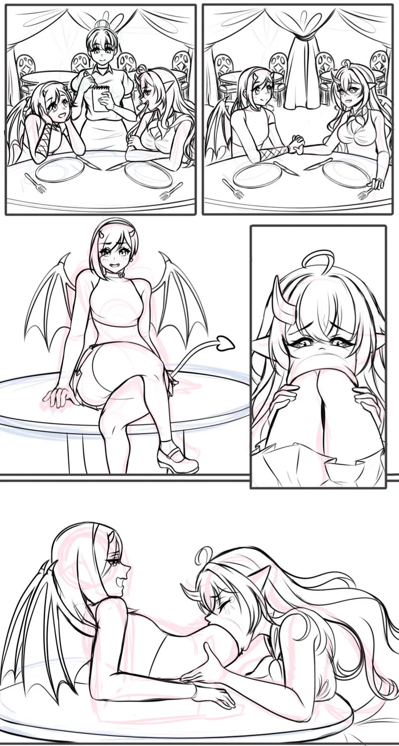 Thumbnail {Comic} Fancy Dinner W.I.P (Comms Open) by Ok-Sorbet-8676 | Vore