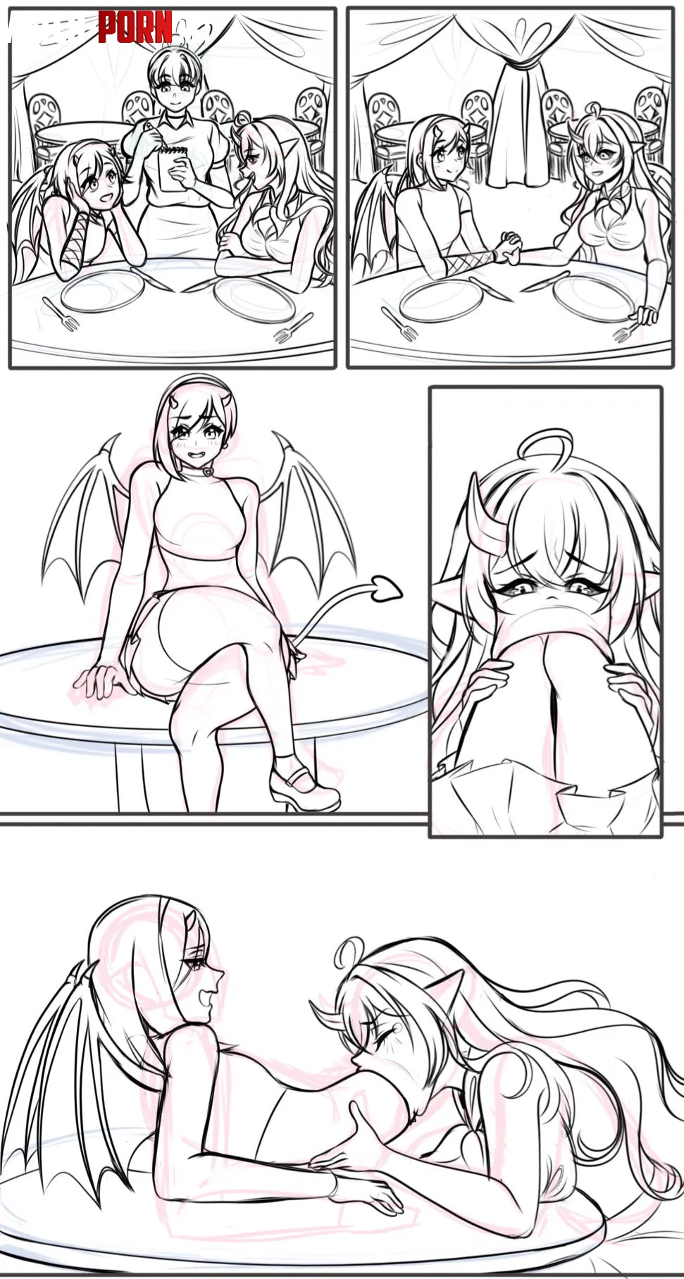 {comic} fancy dinner w.i.p (comms open) by Ok-Sorbet-8676