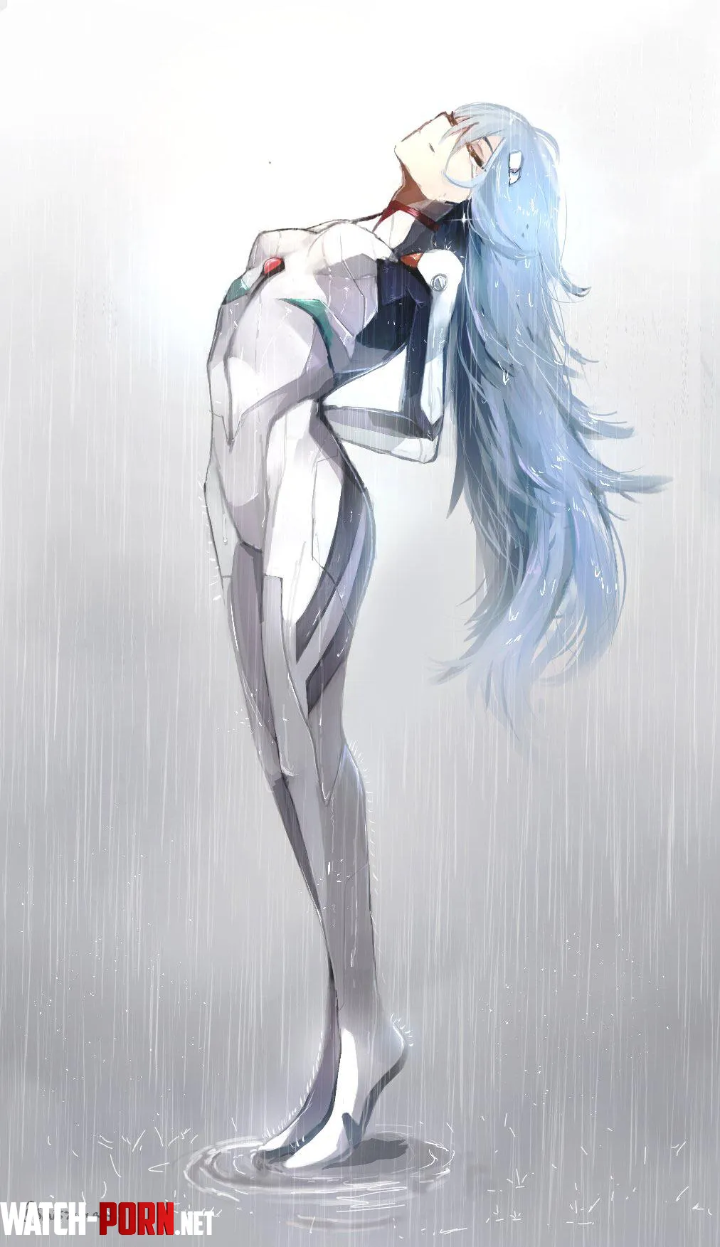 Hair Down Rei [Neon Genesis Evangelion] by A_MASSIVE_PERVERT