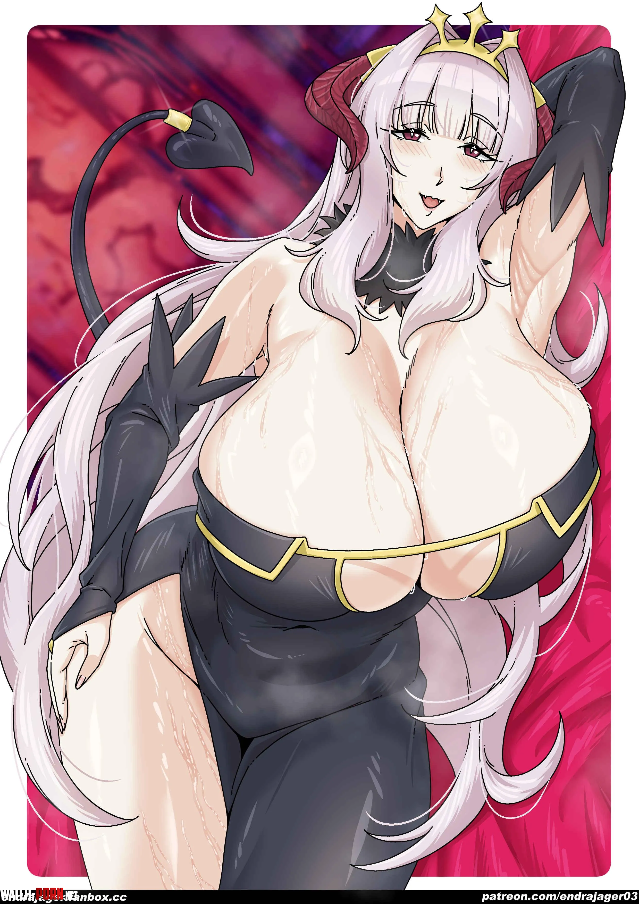 Demon MILF! (Art by endrajager) by Vitality_VZ