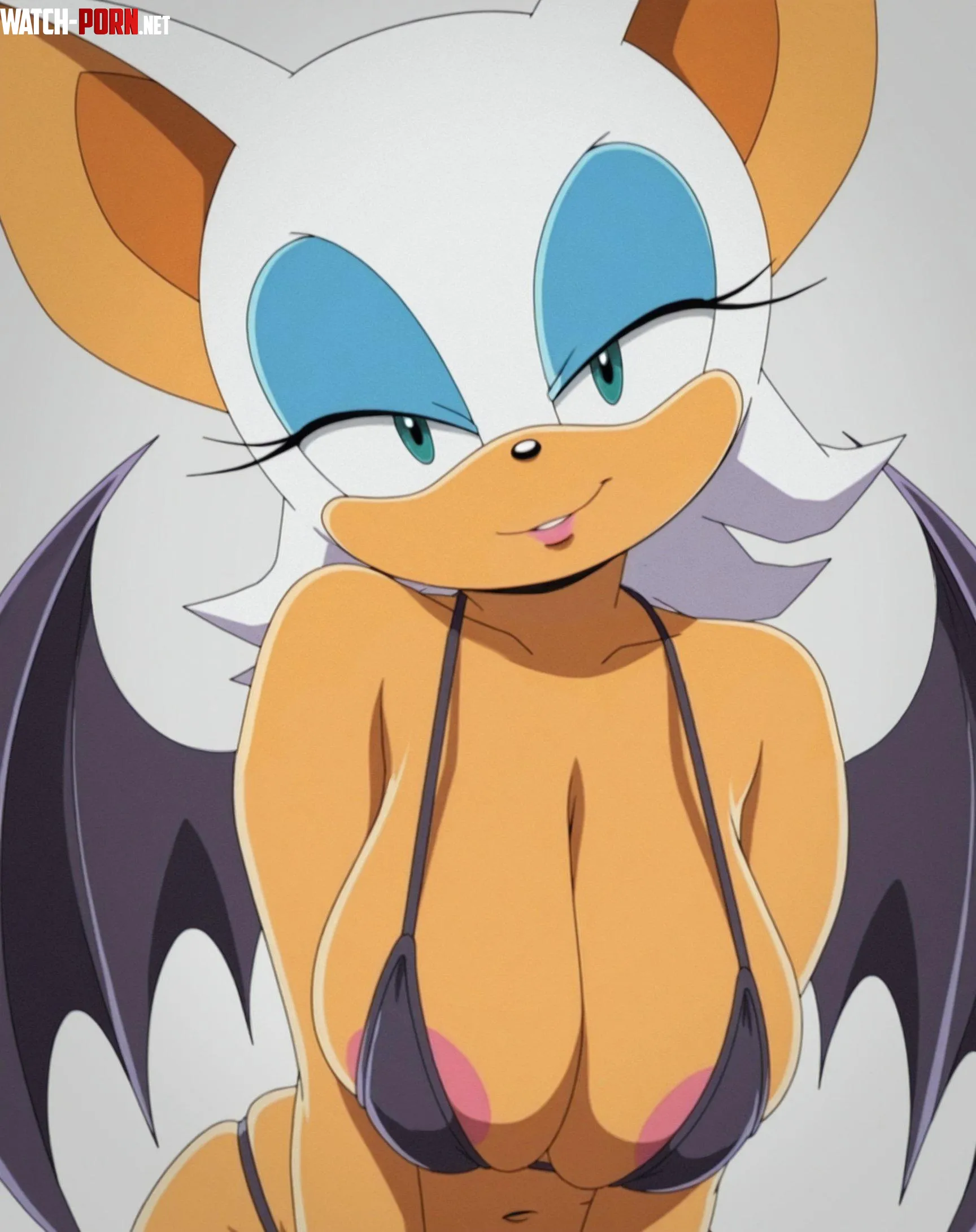 Rouge's big bat boobies [SaranSaran] by CalloftheWild69