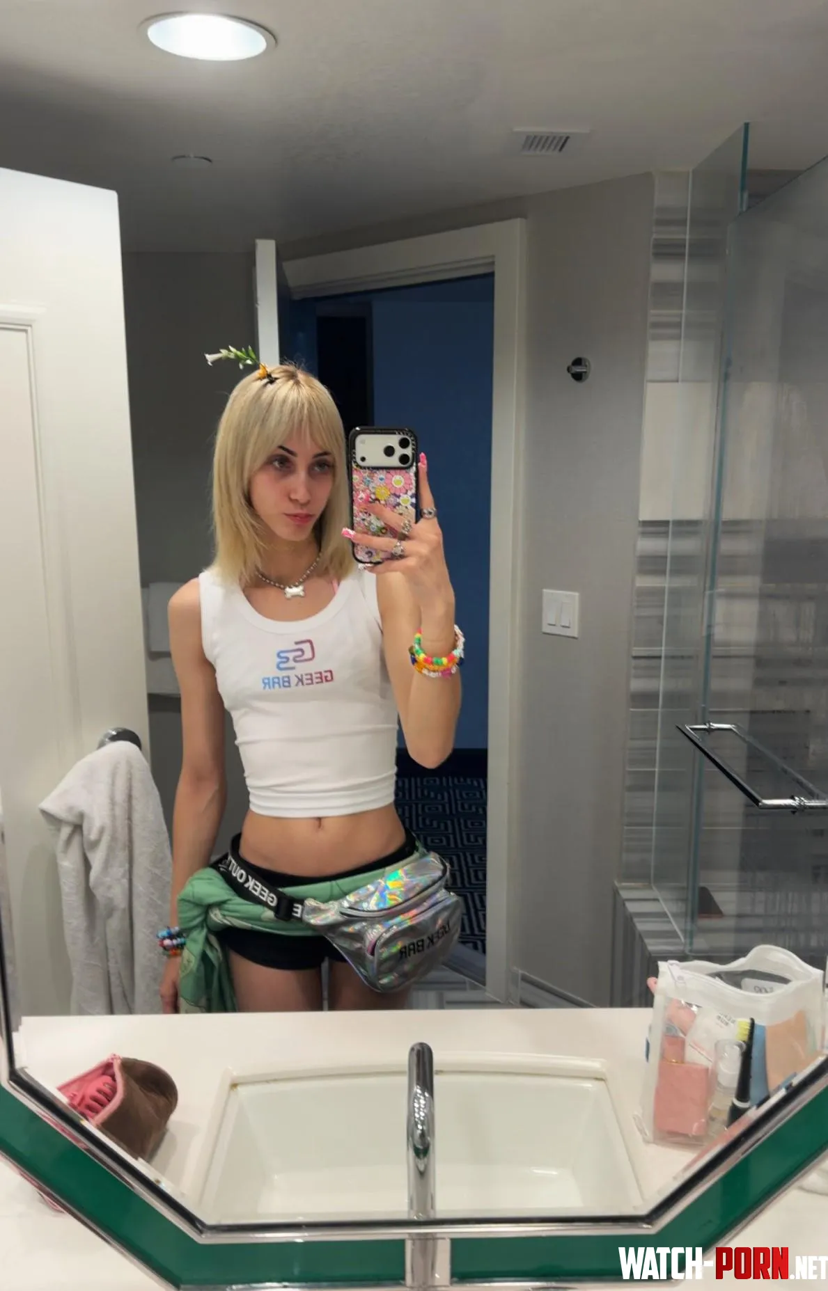 Midriff and a white crop top. by ivywitchy