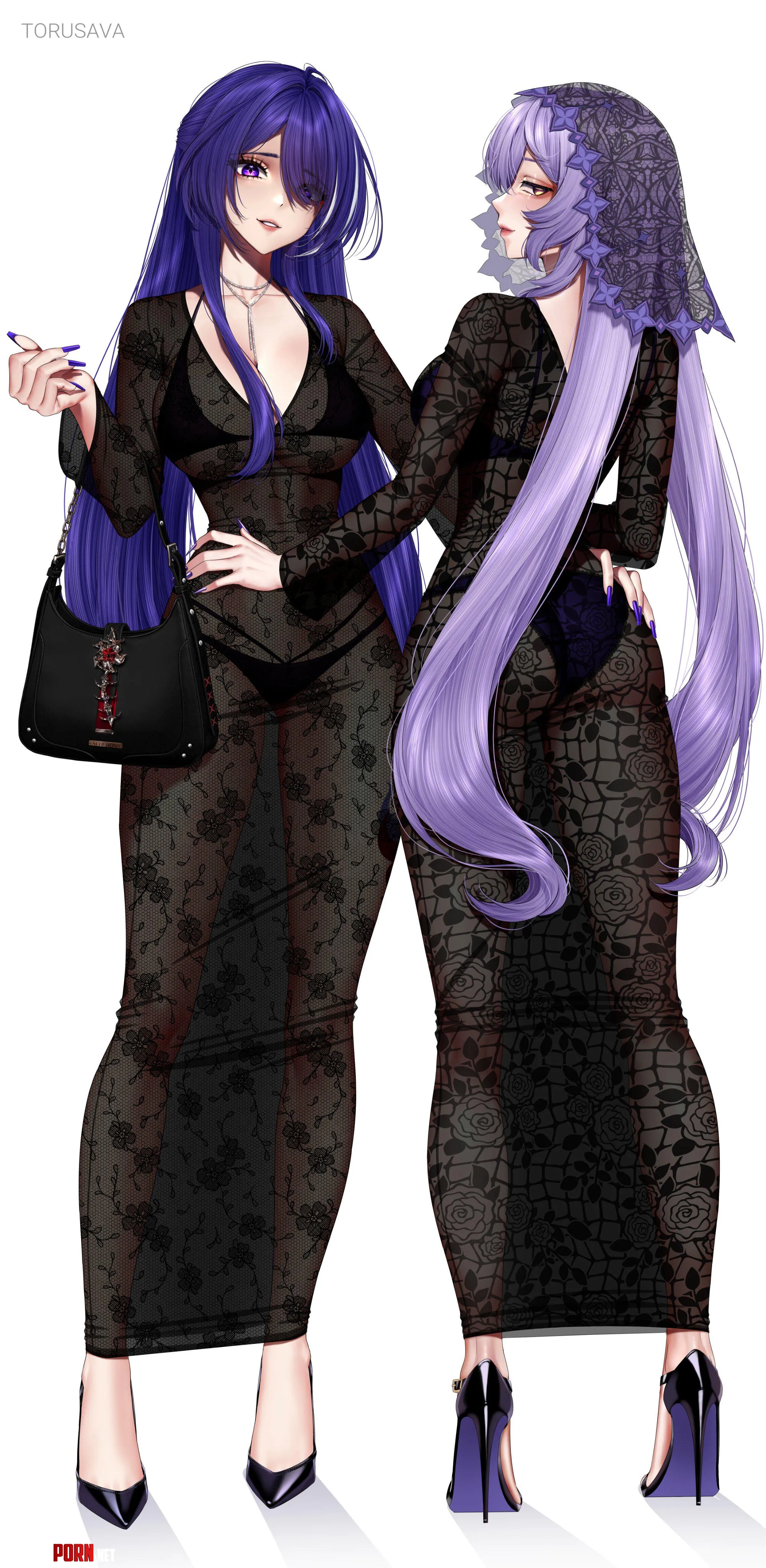 Acheron & Black Swan [Honkai Star Rail] (Torusava) by WoolsonDaSheep