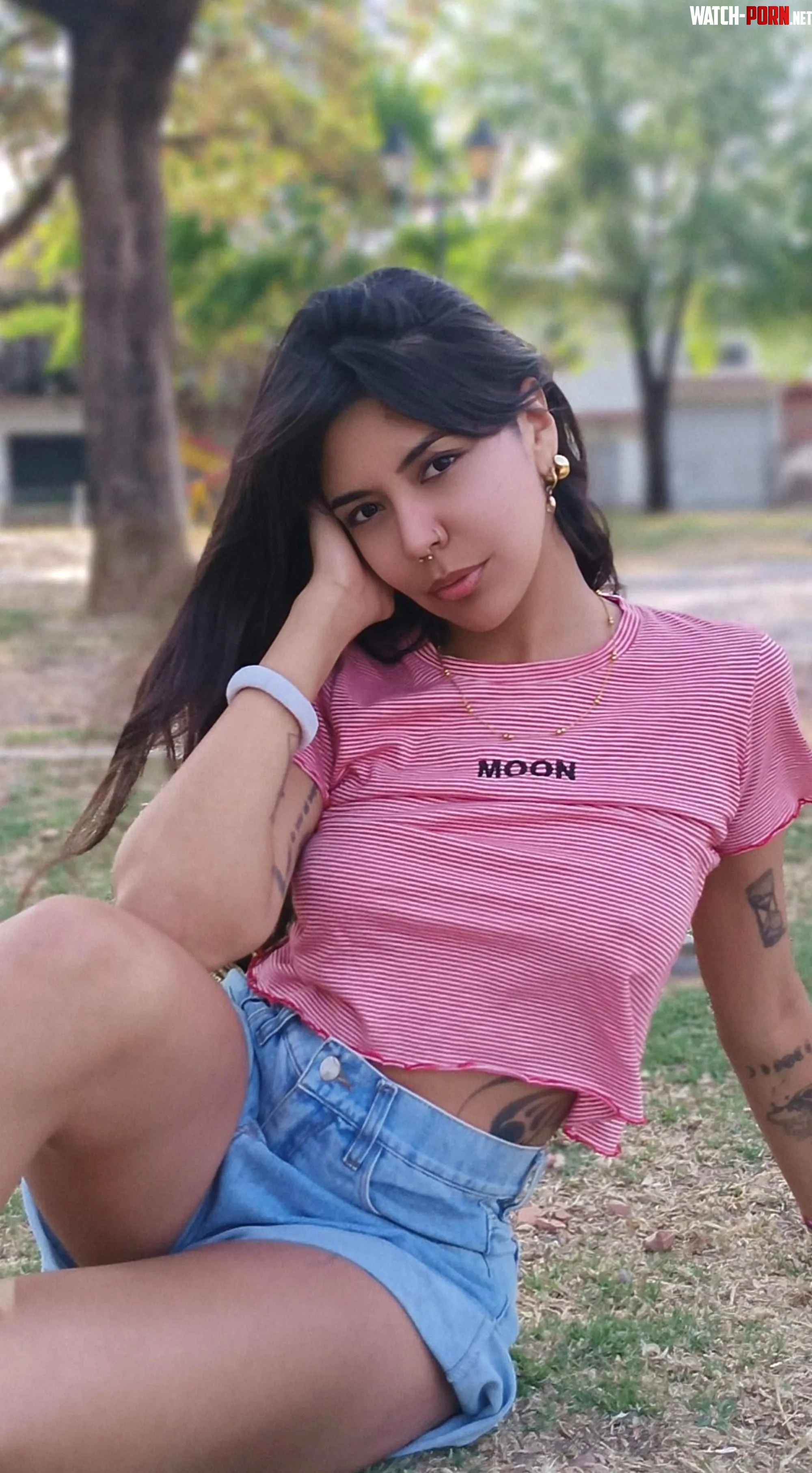 wearing no bra at the park today by Electronic_Event3