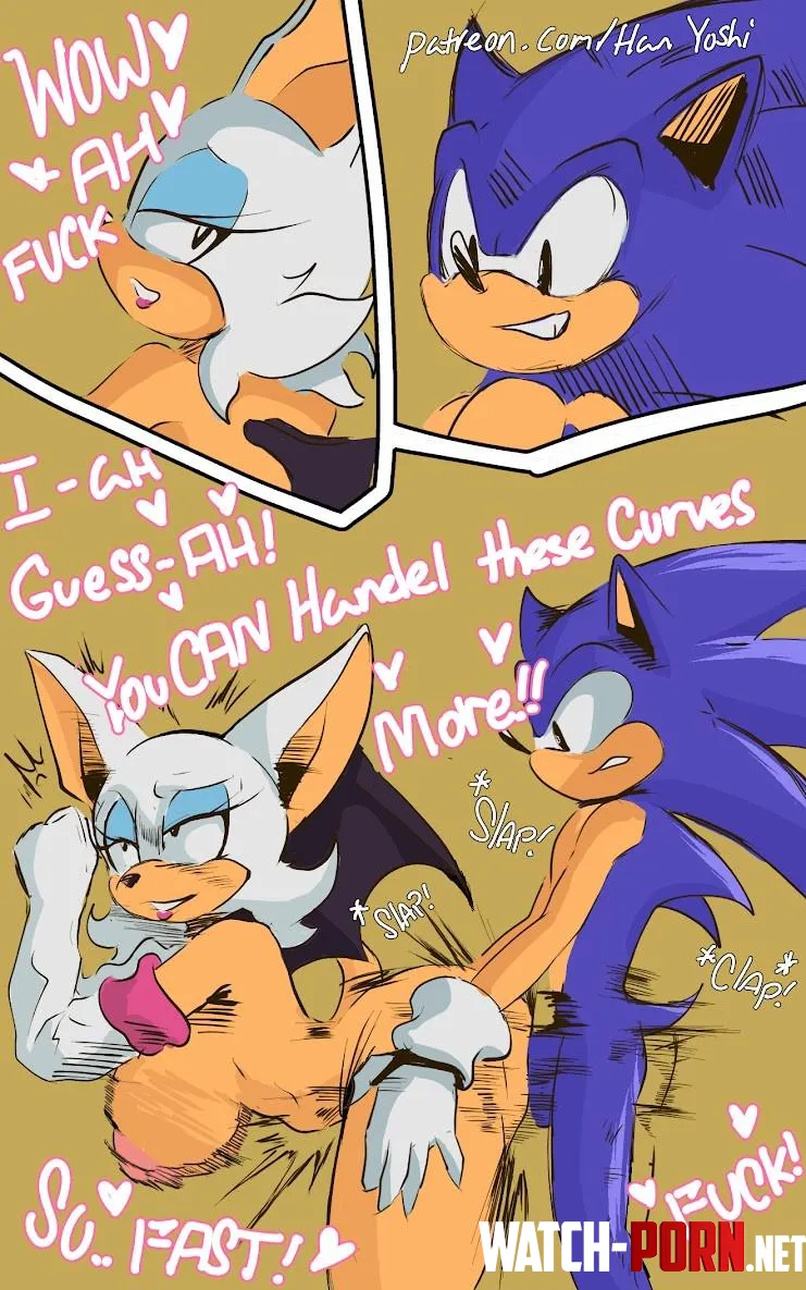 Rouge the Bat x Sonic the Hedgehog (yoshihan) [Sonic] by Silly-Lychee-5400