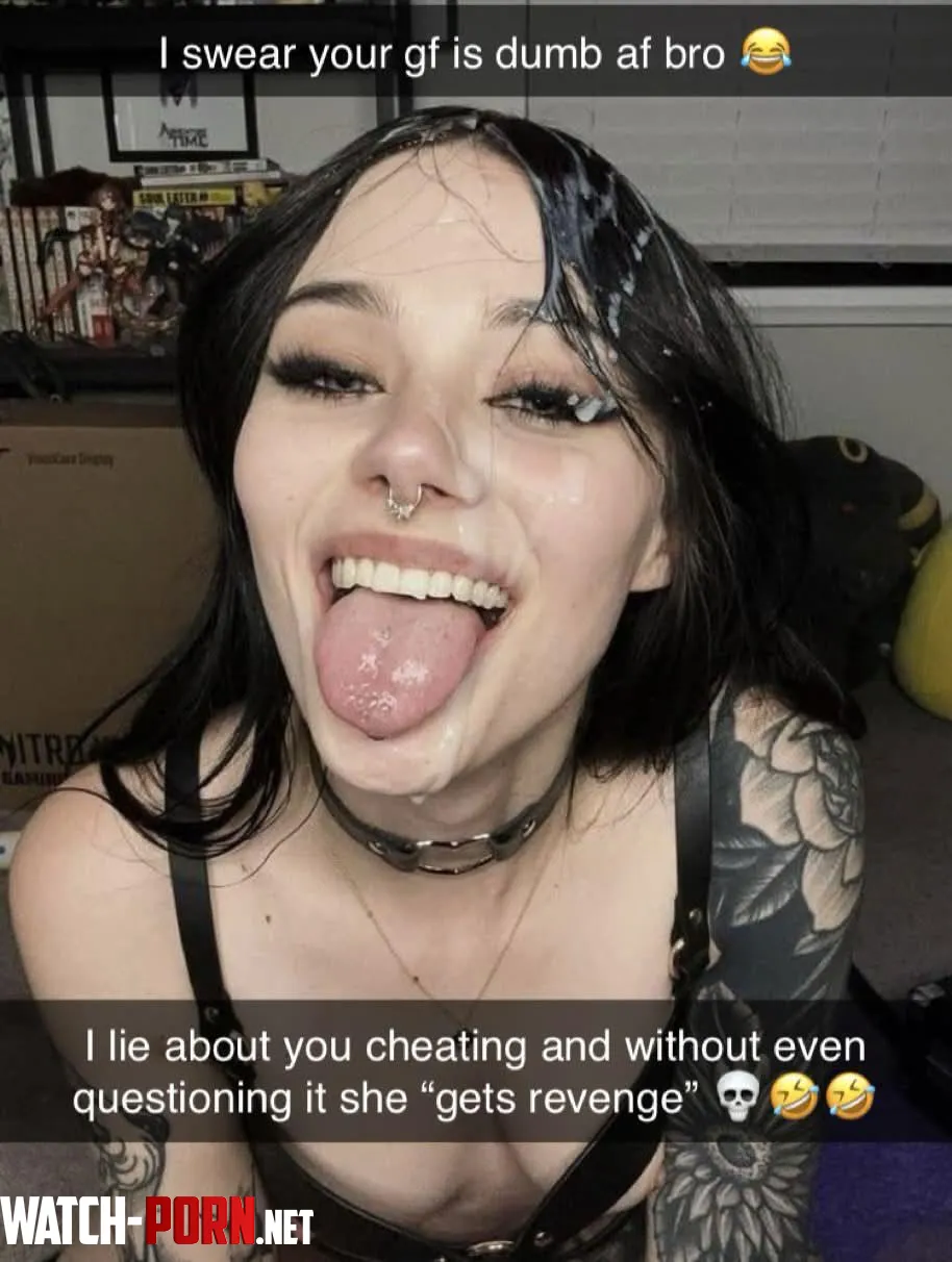 You swear that she’s not that gullible…it’s not like she’d be making an excuse to suck off your bully or anything… by KillerKatKlub