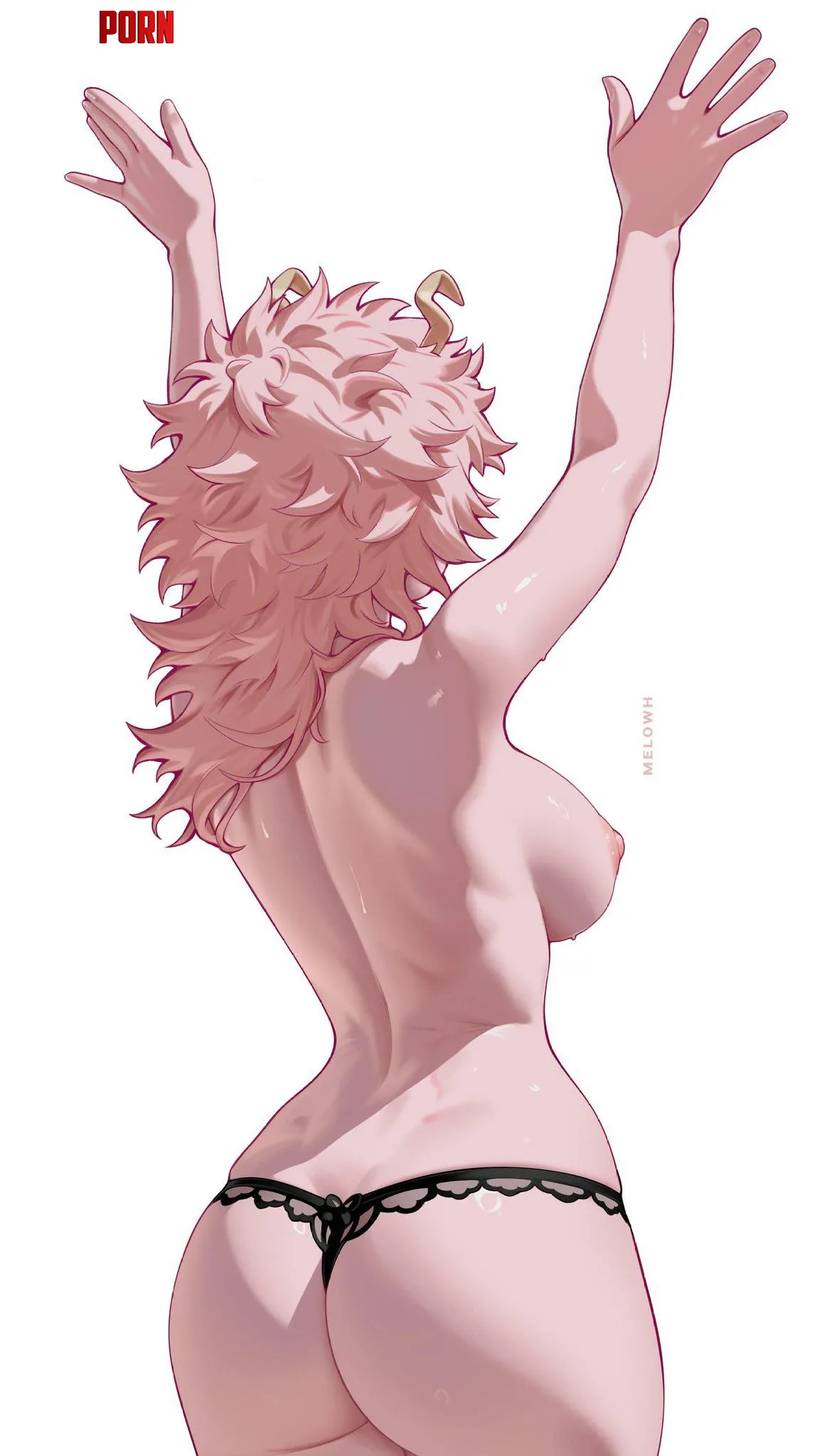 Mina Ashido from behind [My Hero Academia] (Melowh) by No_thoughts_anymore