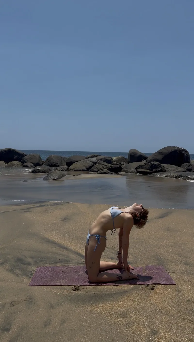 Thumbnail Nothing is better than yoga on a beach in a bikini
