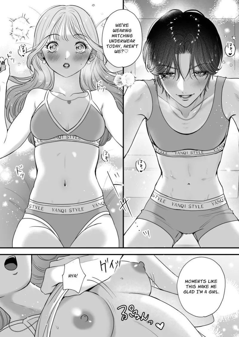 Thumbnail [My Handsome Girlfriend Loves Me, Her Longtime Friend, Too Much: Sweet Pegging Yuri Sex] by Yanqi Momota