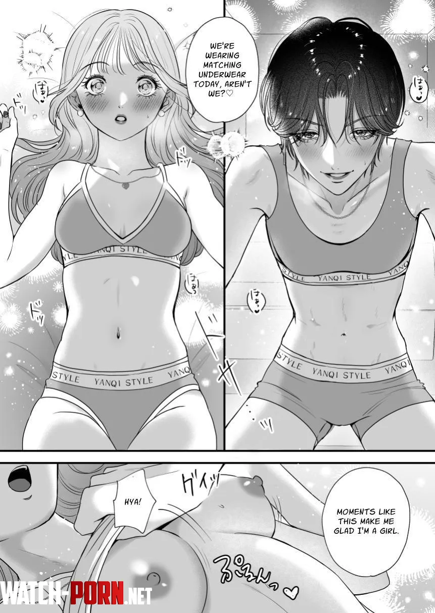 [My Handsome Girlfriend Loves Me, Her Longtime Friend, Too Much: Sweet Pegging Yuri Sex] by Yanqi Momota by Miielle