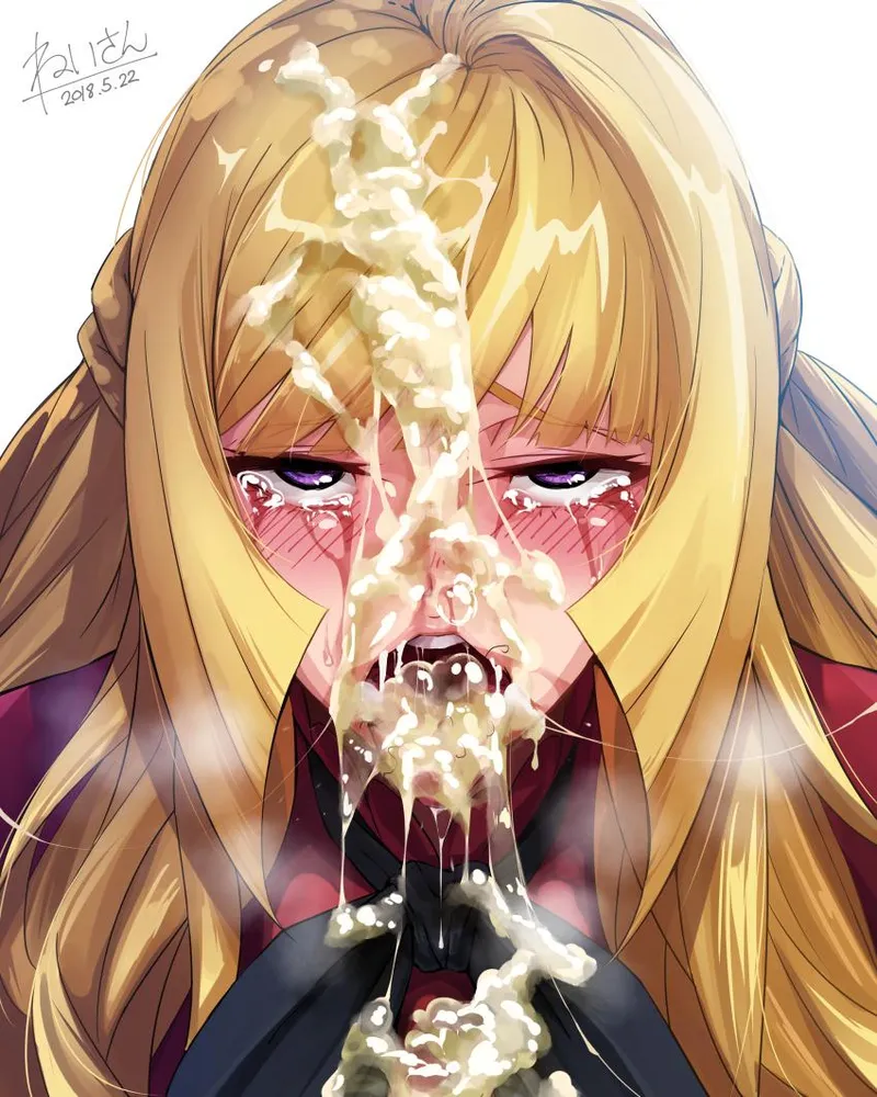 Thumbnail Cumpletely covered and sperm drunk