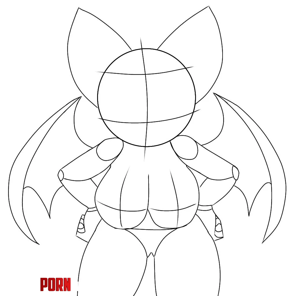 Rouge draw in process (furryna_art) by Andrew_Night1202