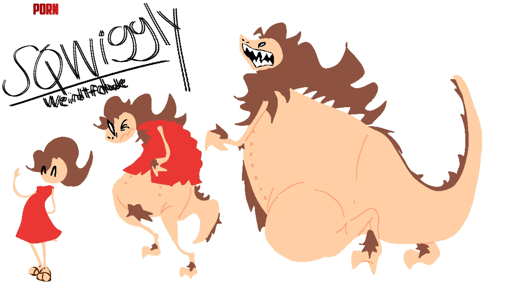 Woman to Monster thing :P (By Me :] ) by WeirdTfDude