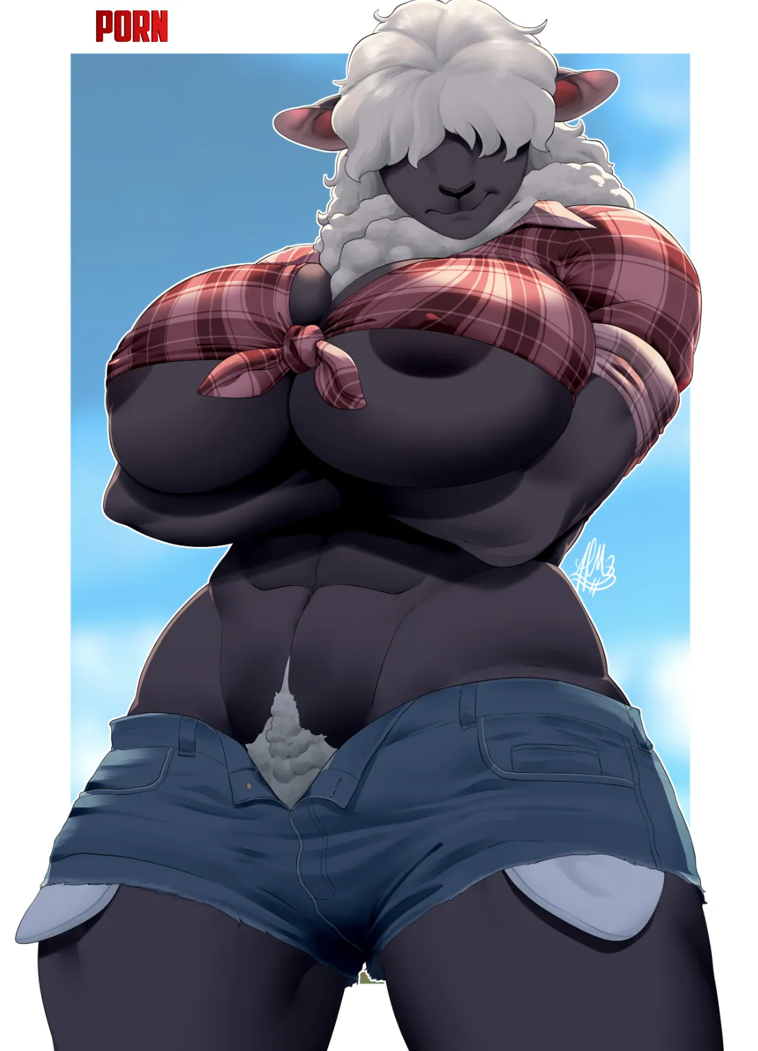 wished i had a irl sheep wife [f] (amara burrger) by cerealmascot22