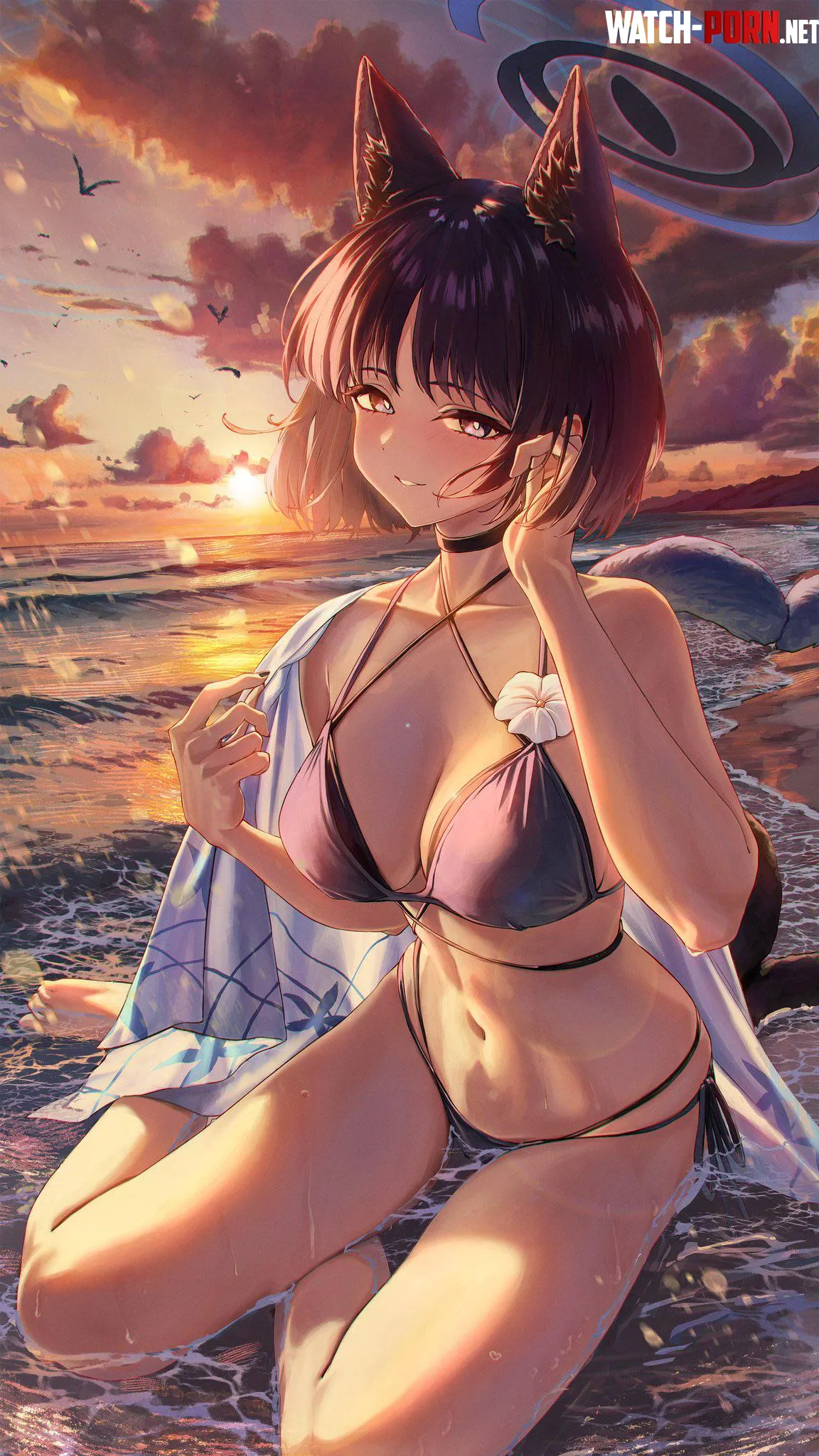 Sunset Kikyou [Blue Archive] by A_MASSIVE_PERVERT