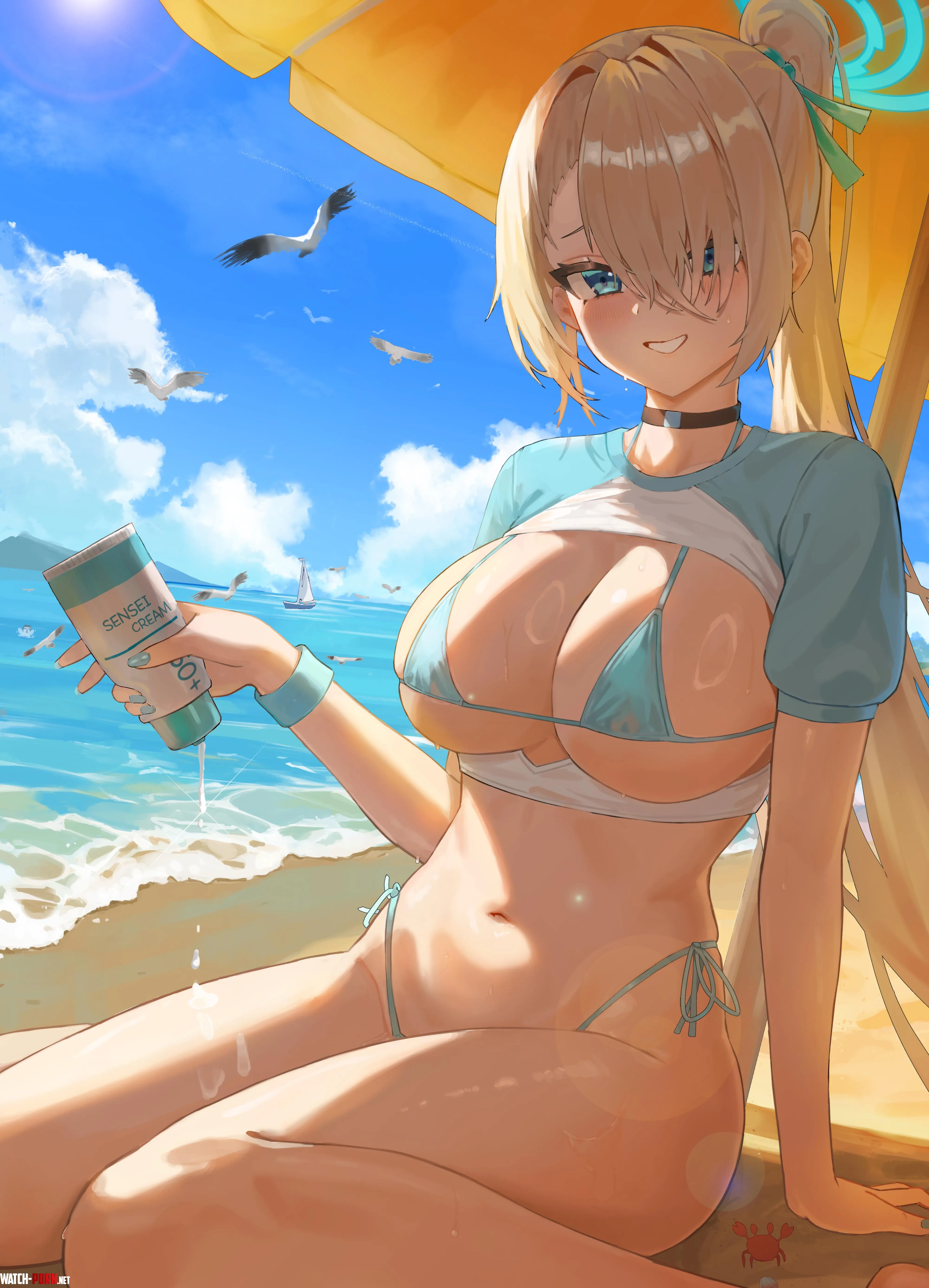 Summer Asuna [Blue Archive] by A_MASSIVE_PERVERT